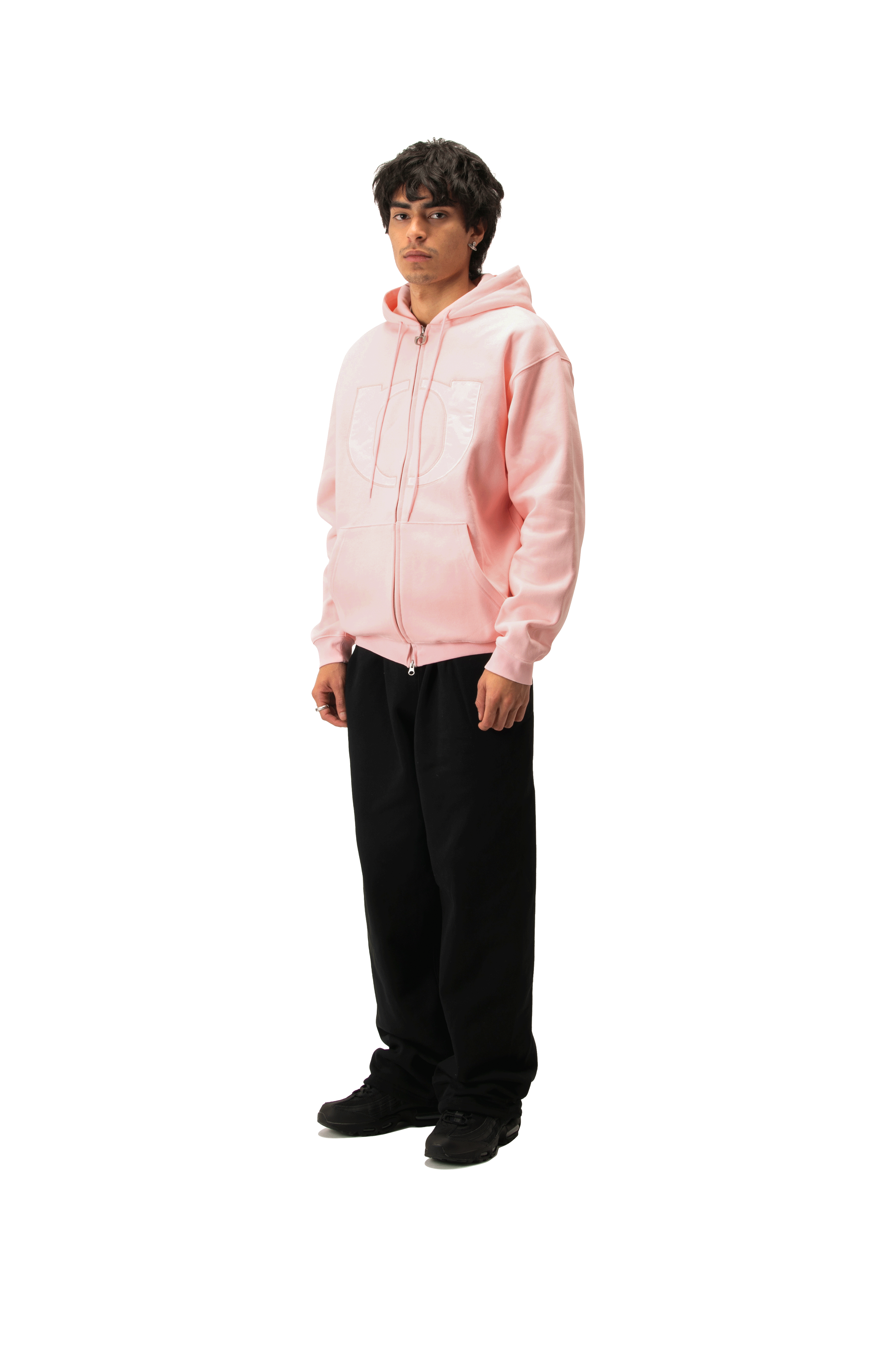 Embroidered Logo Hoodie Zip