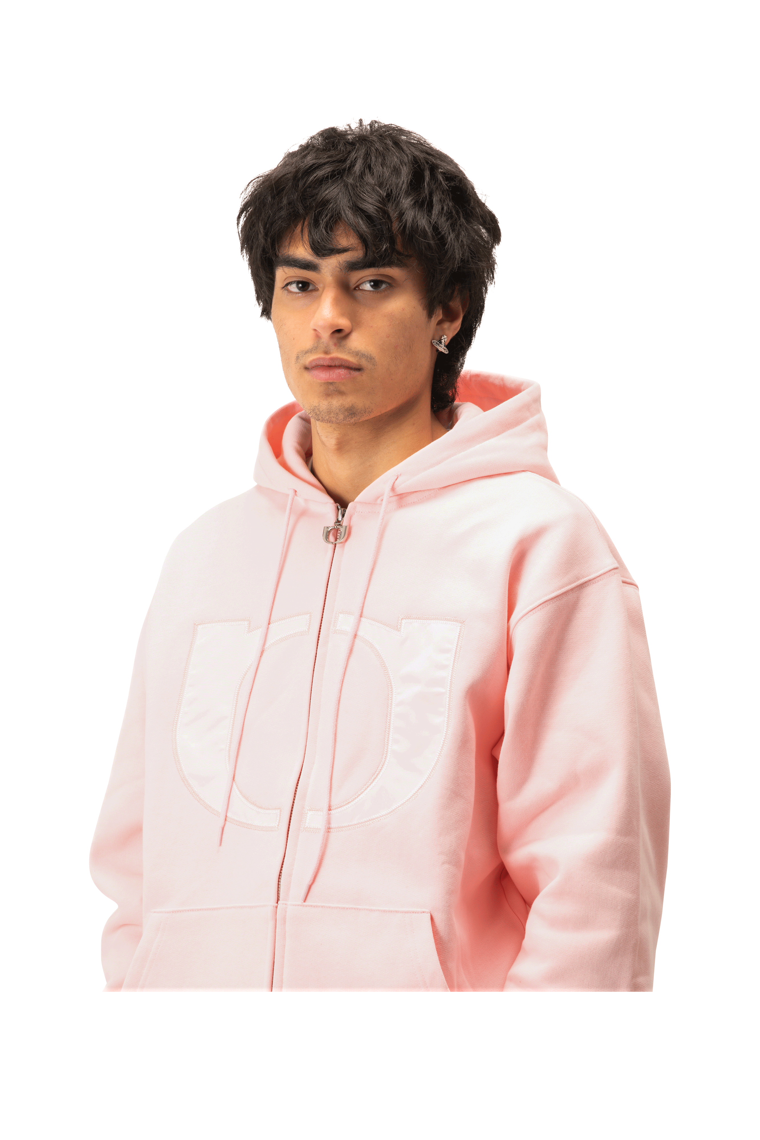 Embroidered Logo Hoodie Zip