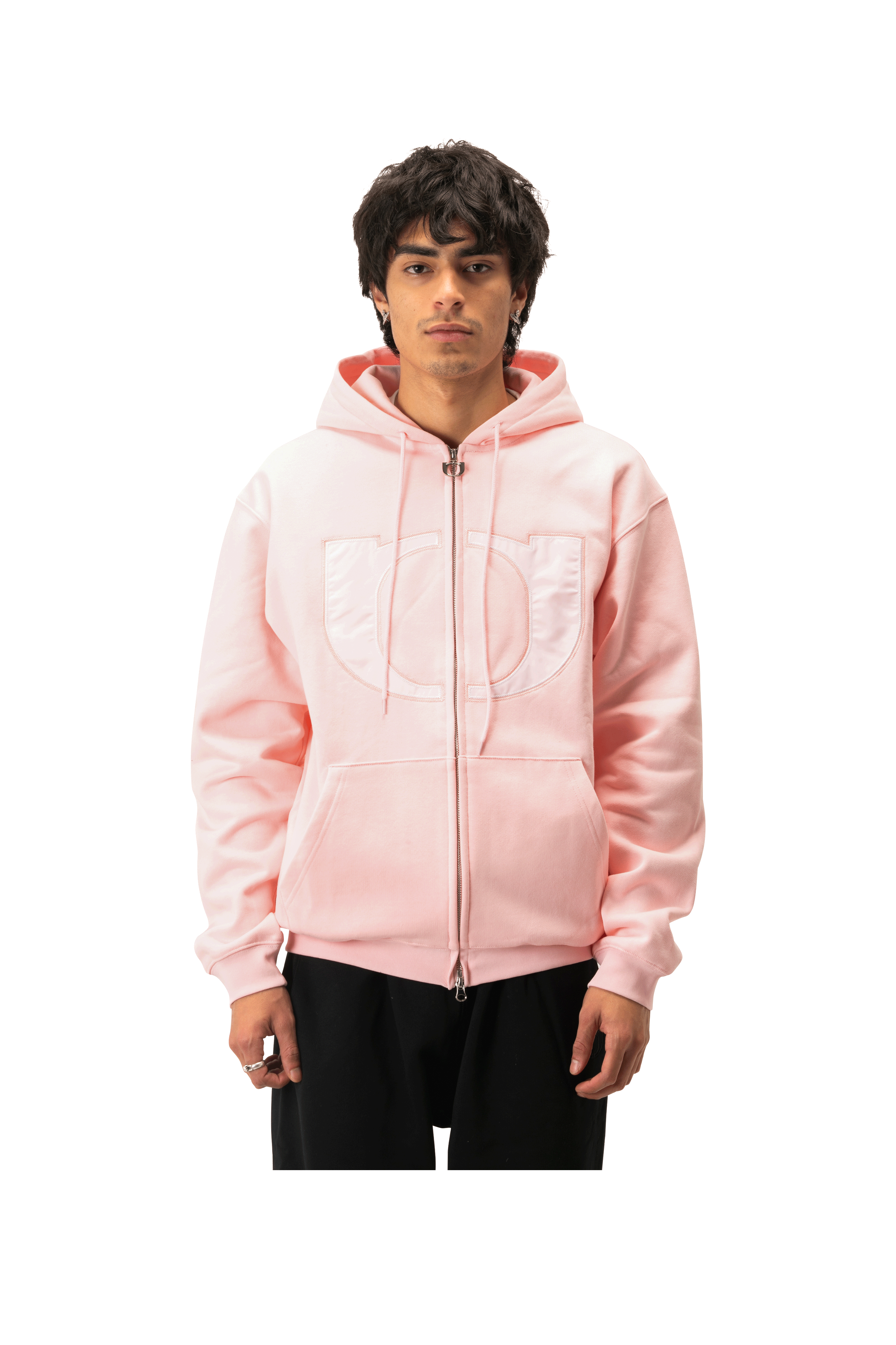 Embroidered Logo Hoodie Zip