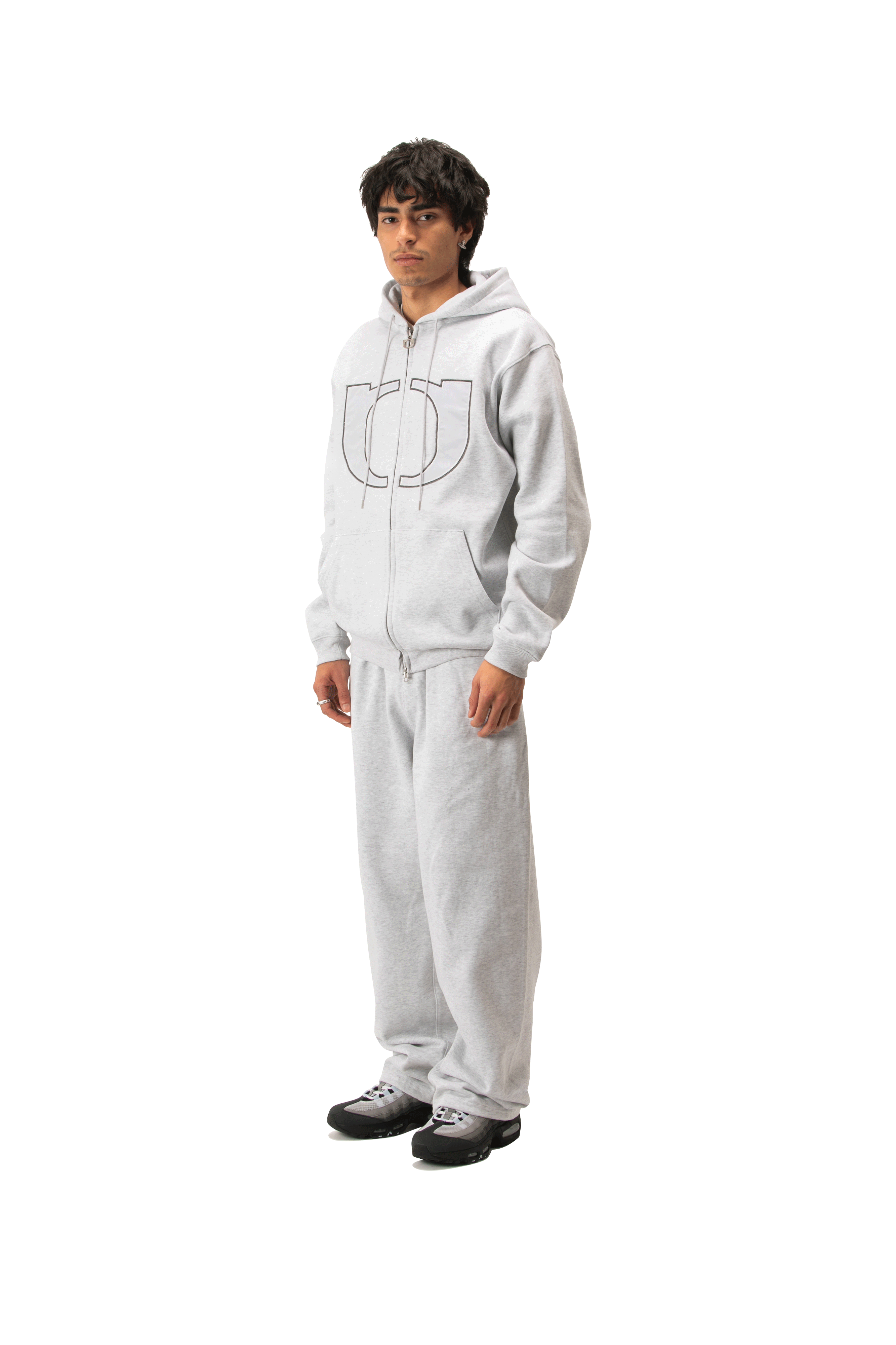 Embroidered Logo Hoodie Zip