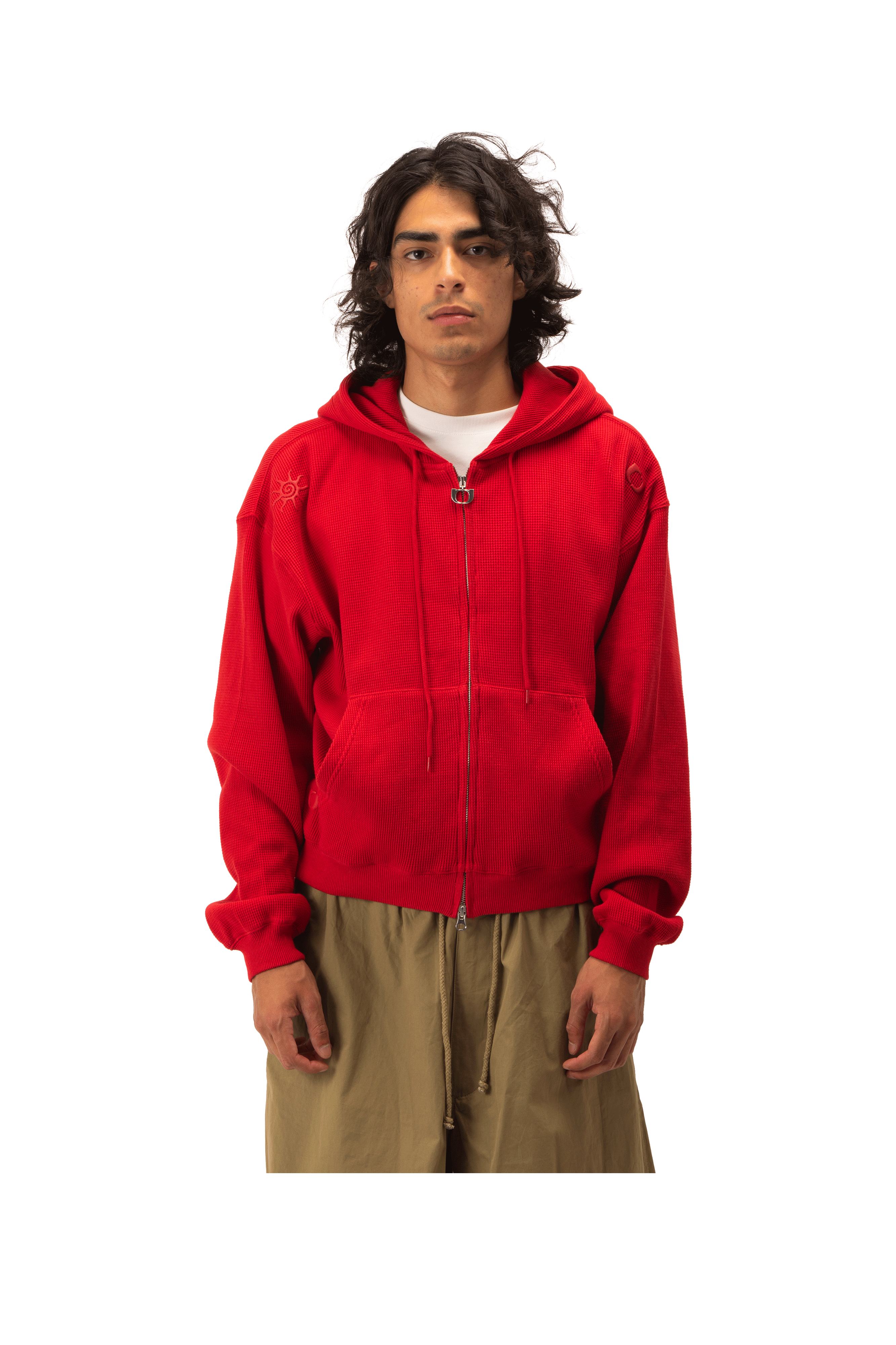 Waffle ZipUp Hoodie