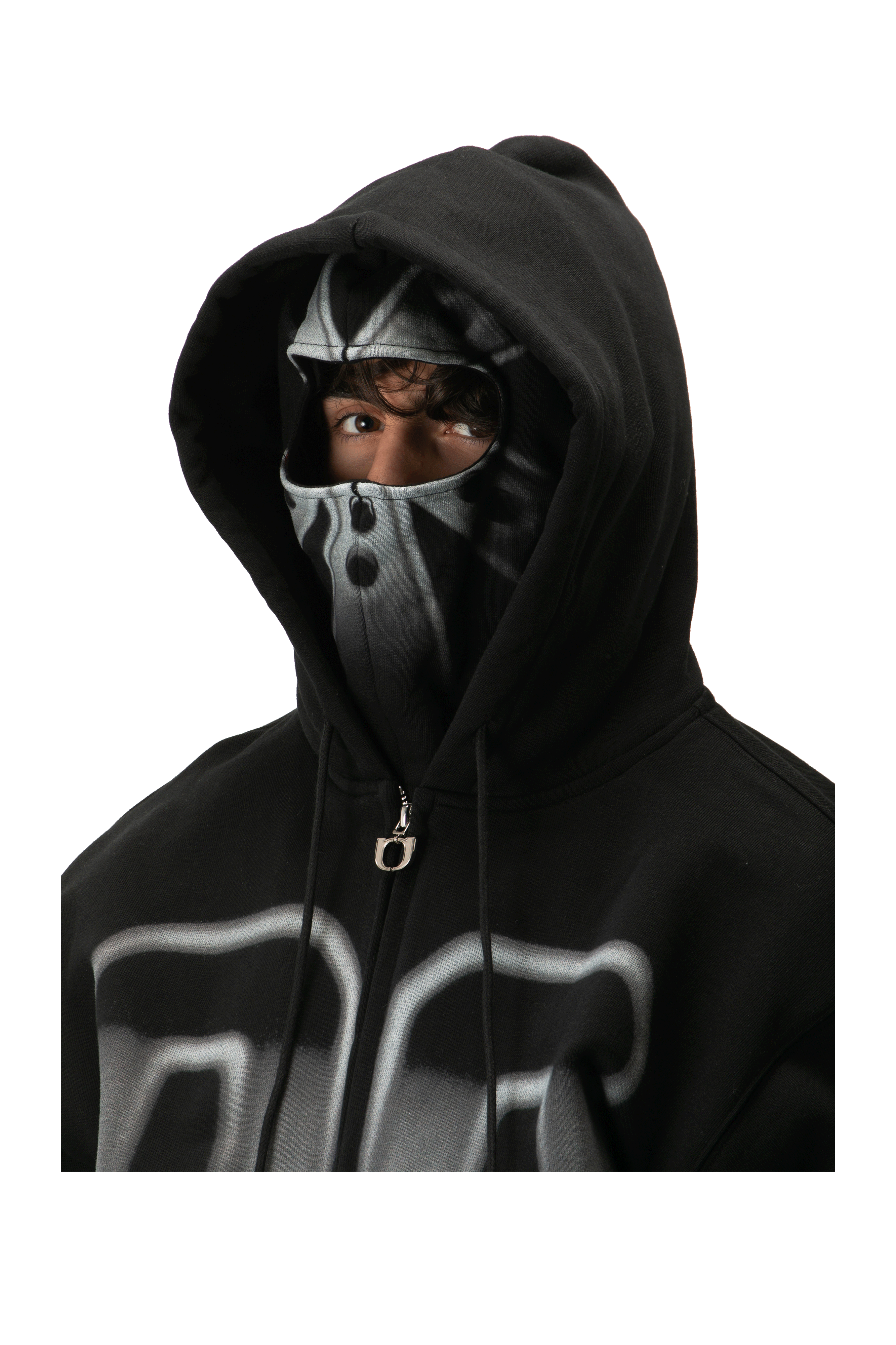 Hockey Helmet Zip-Up Hoodie