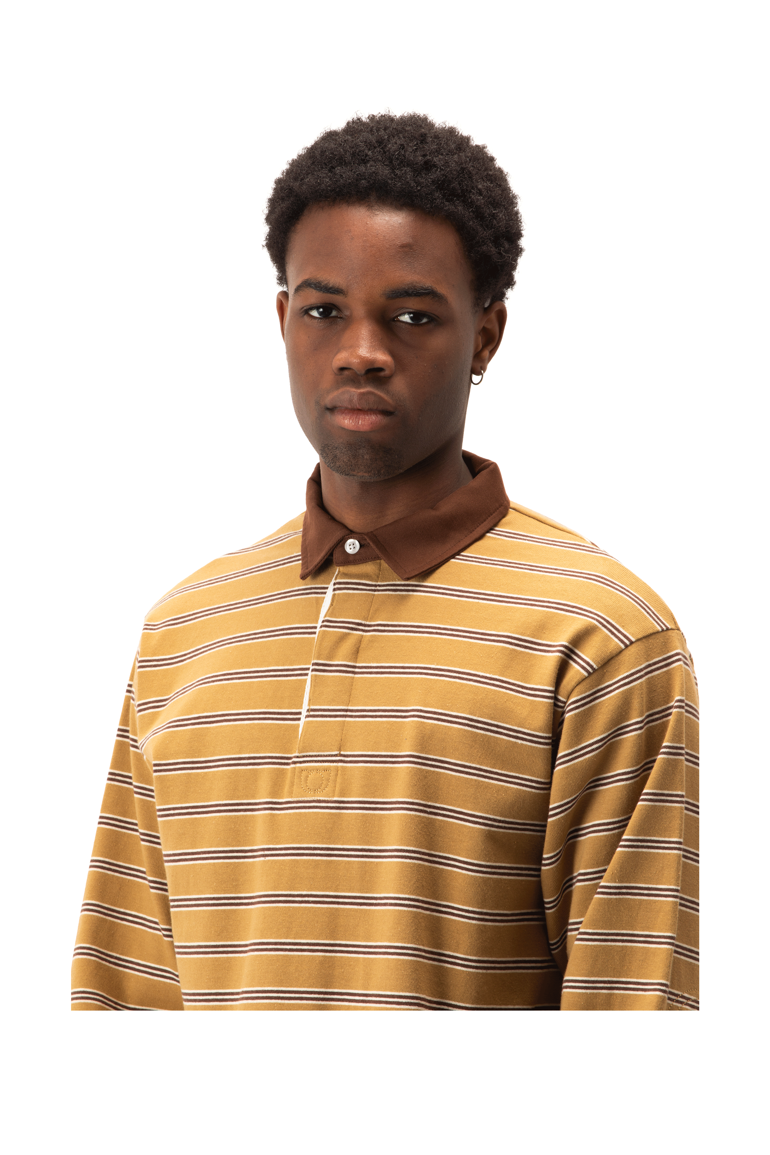 Link Logo Striped Polo