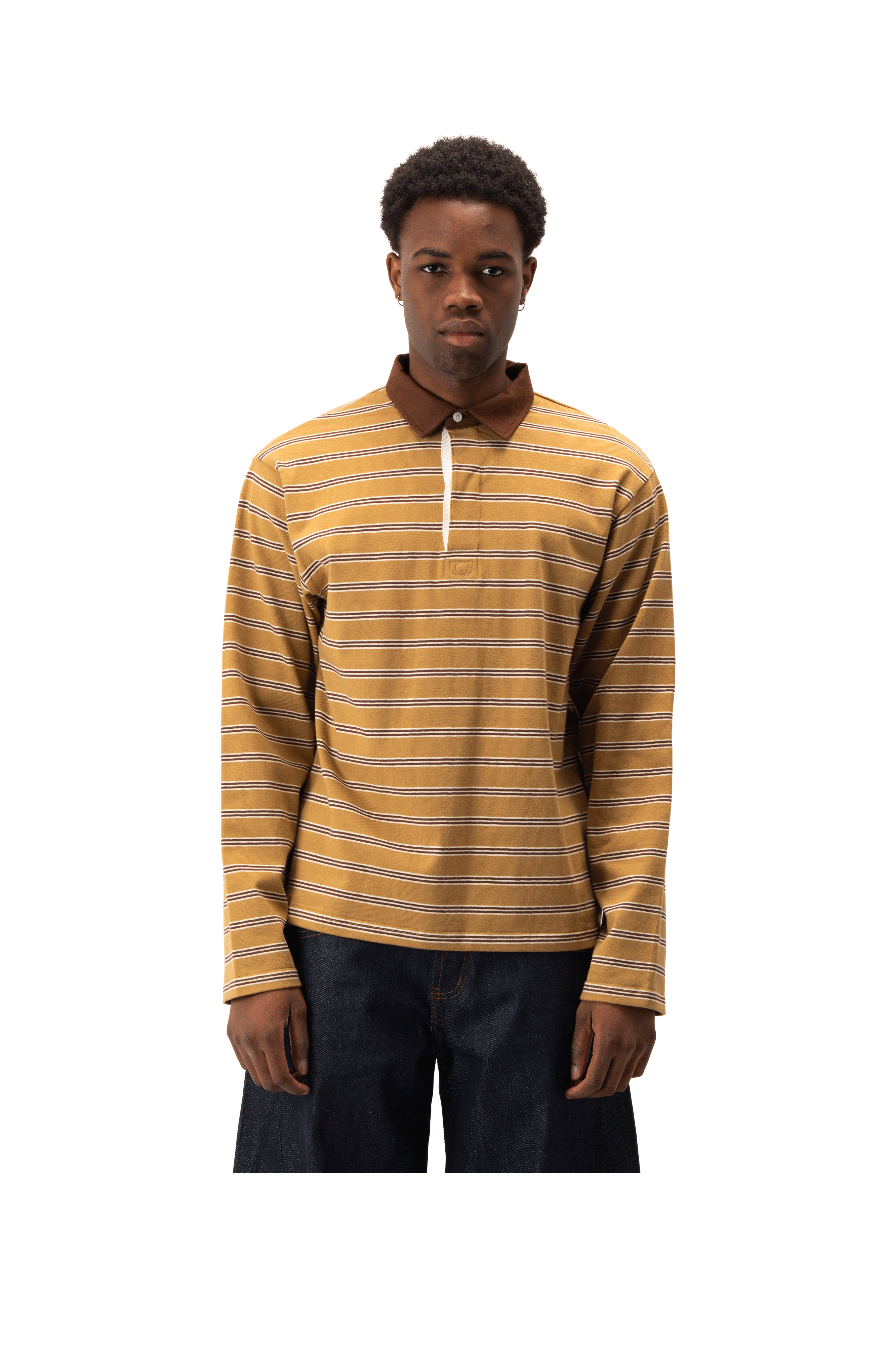 Link Logo Striped Polo