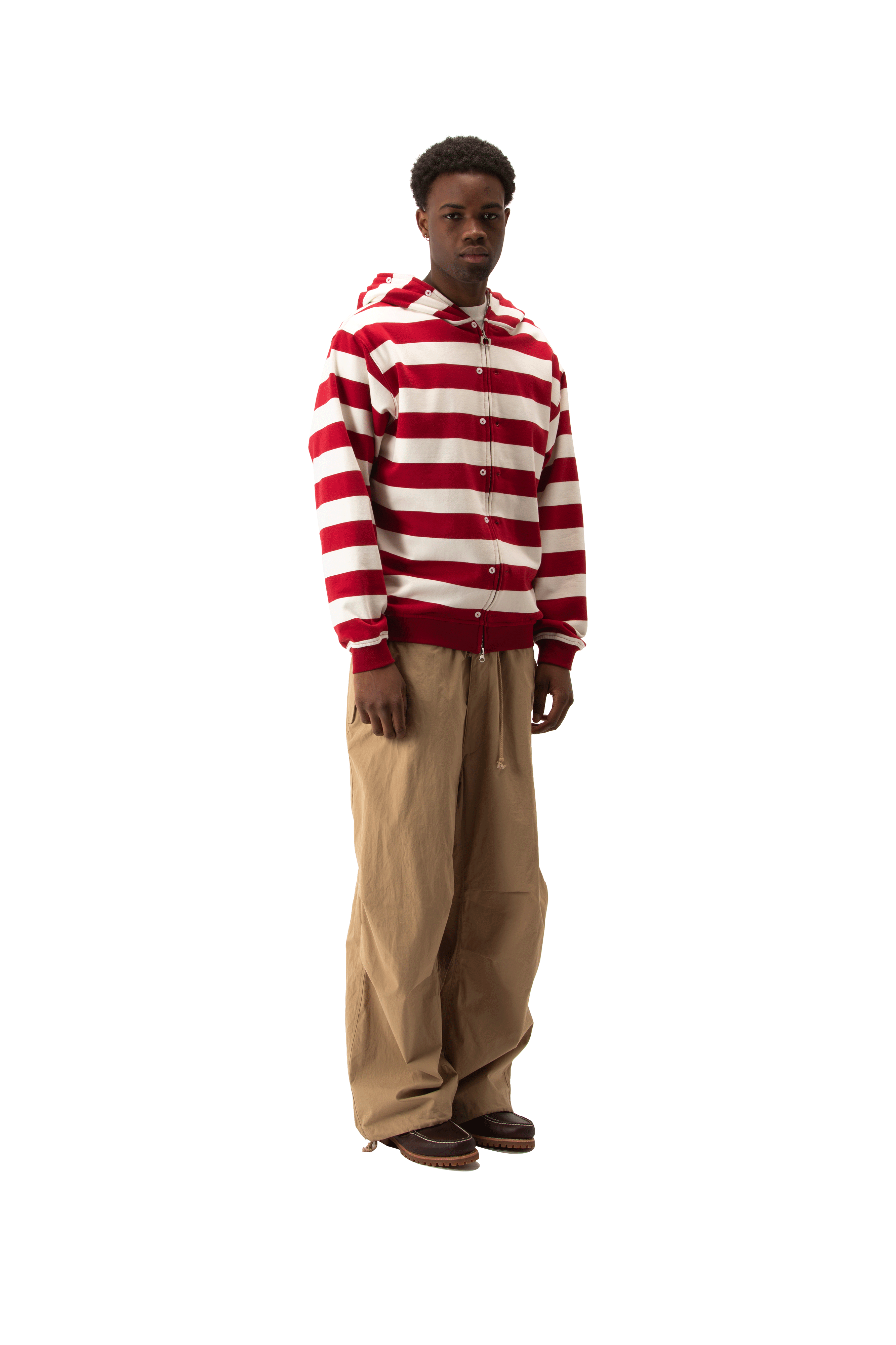 Button Up Zip-Up Sweatshirt