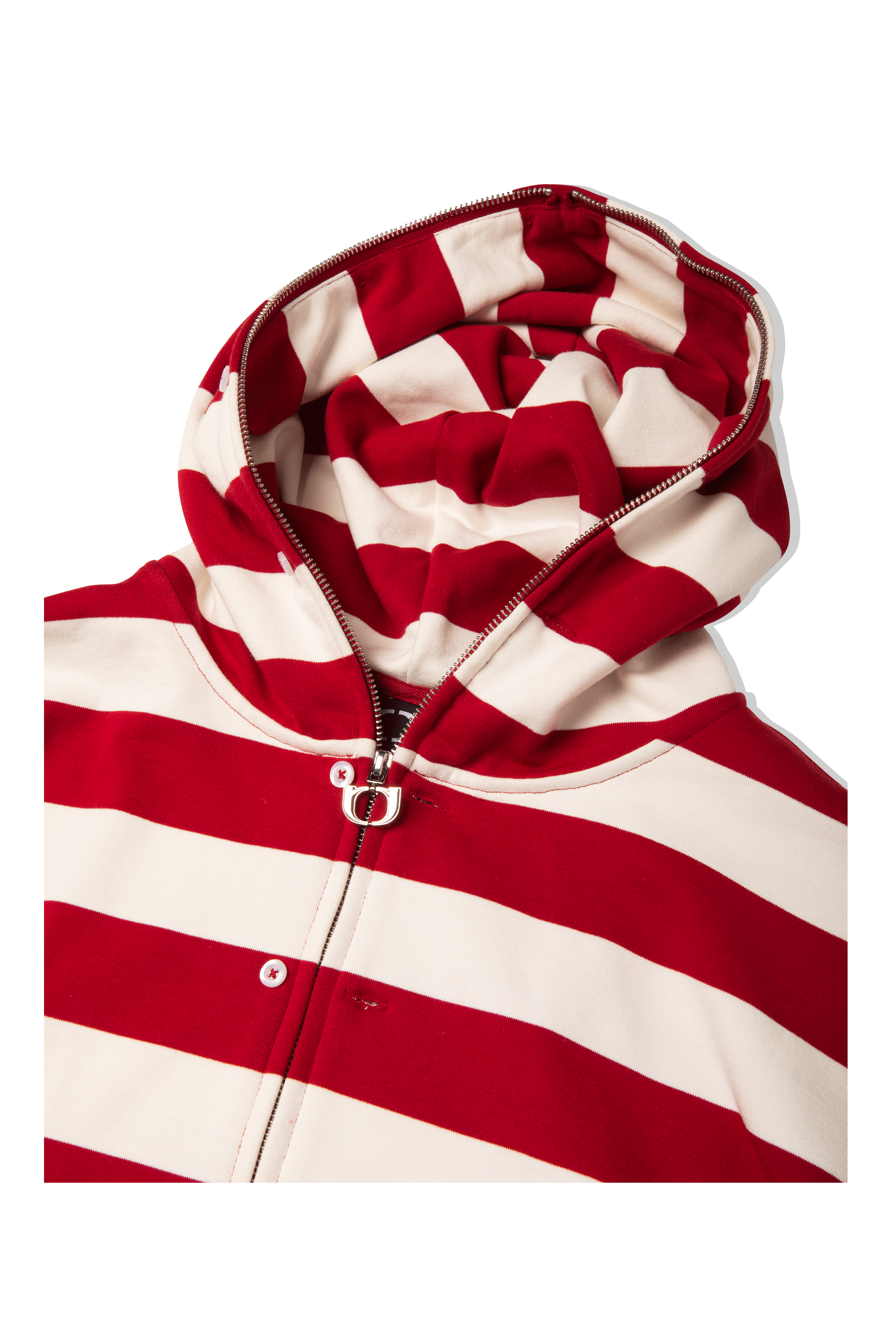 Button Up Zip-Up Sweatshirt