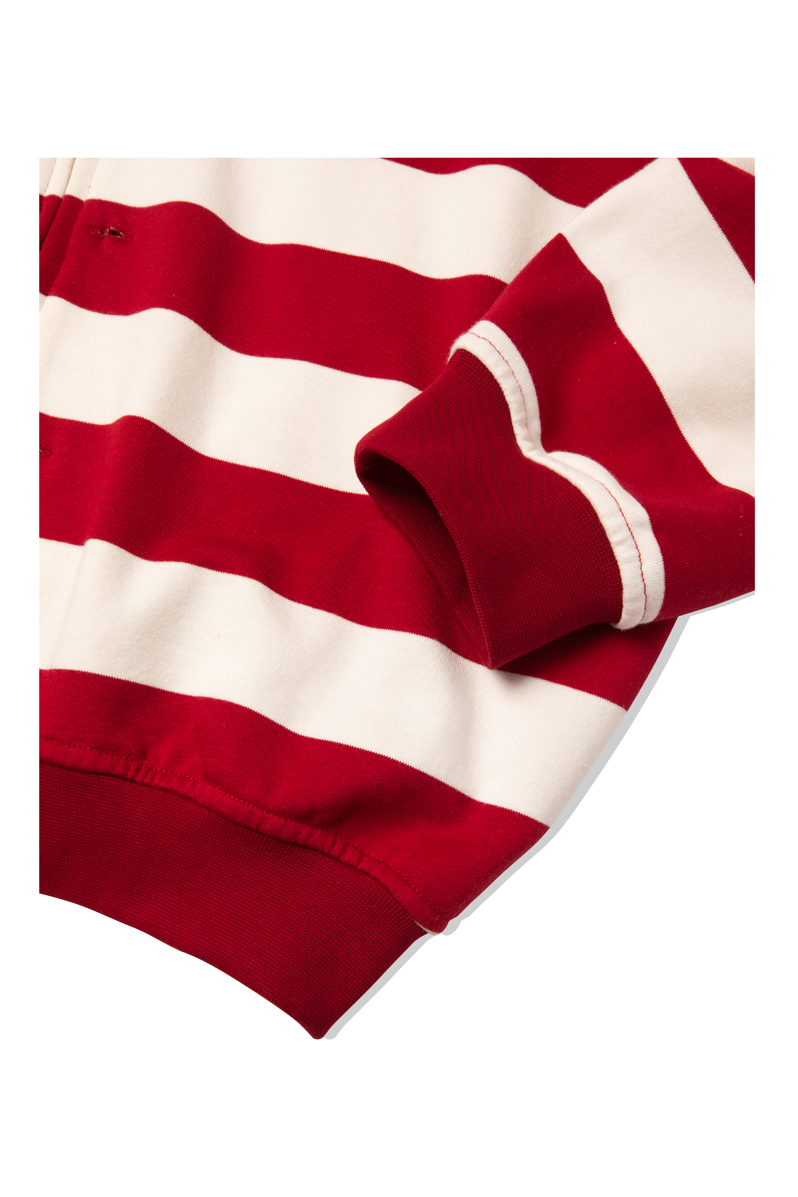 Button Up Zip-Up Sweatshirt