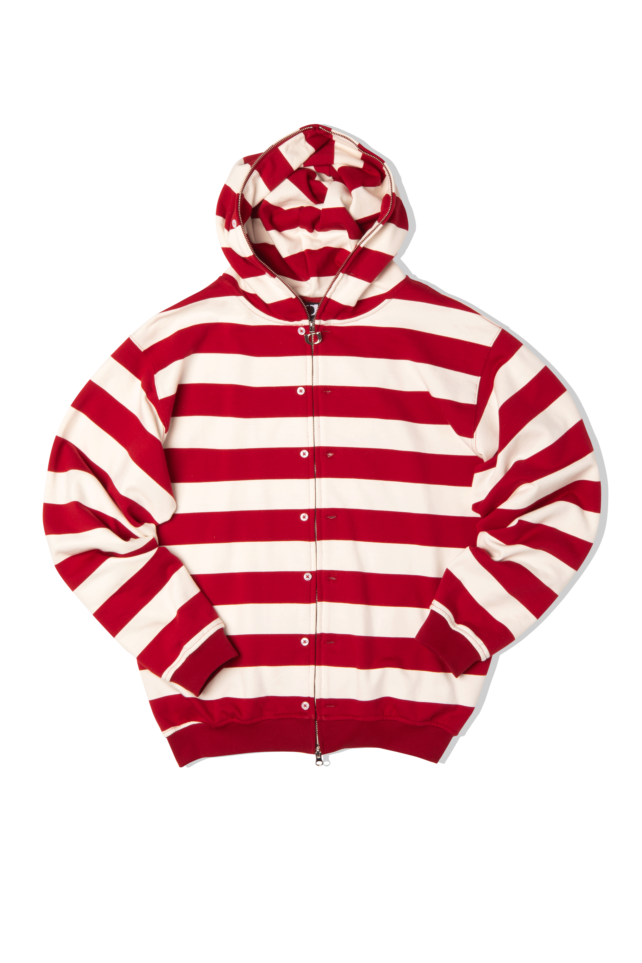 Button Up Zip-Up Sweatshirt