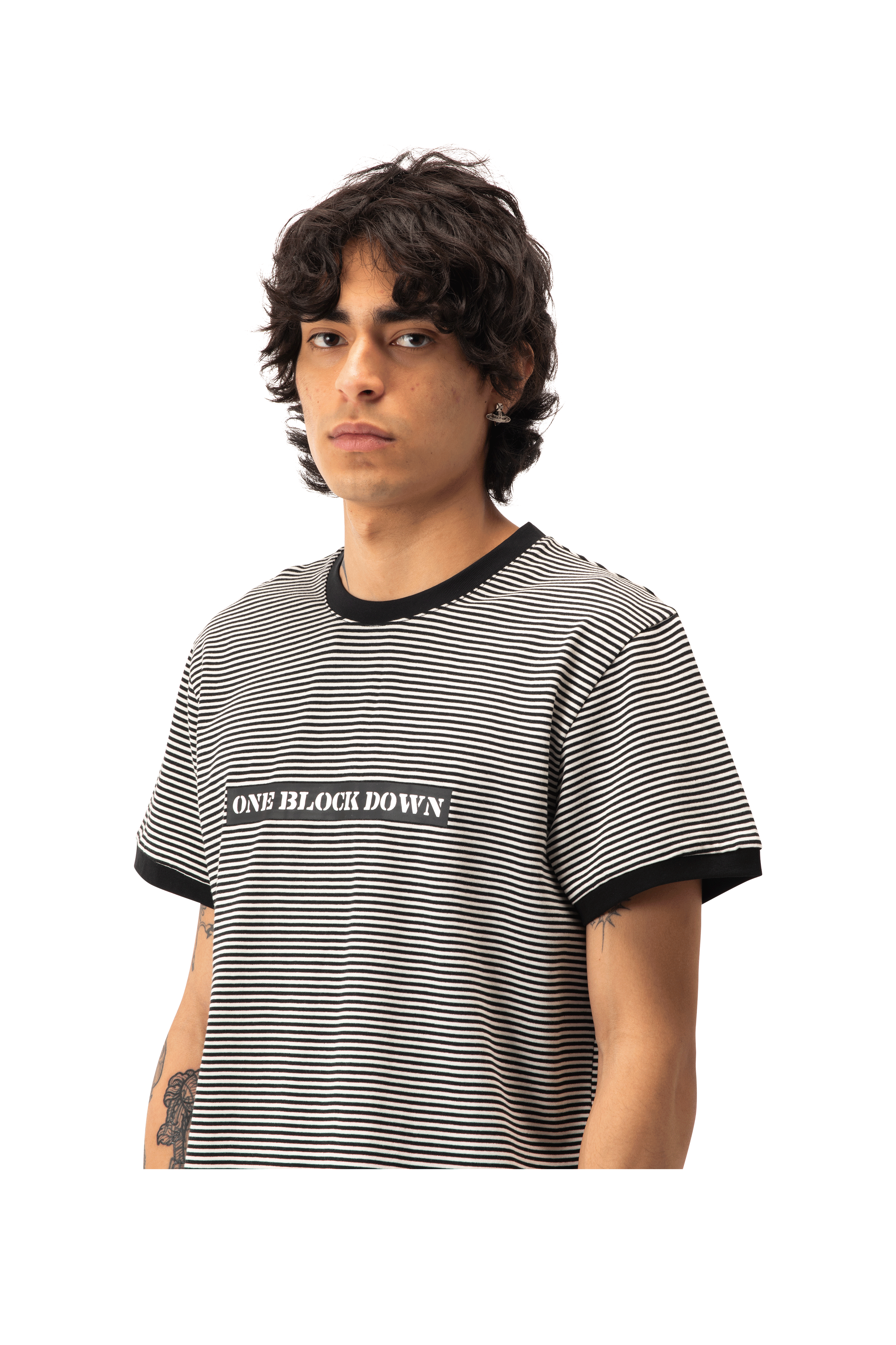 Jacquard Stripes Tee