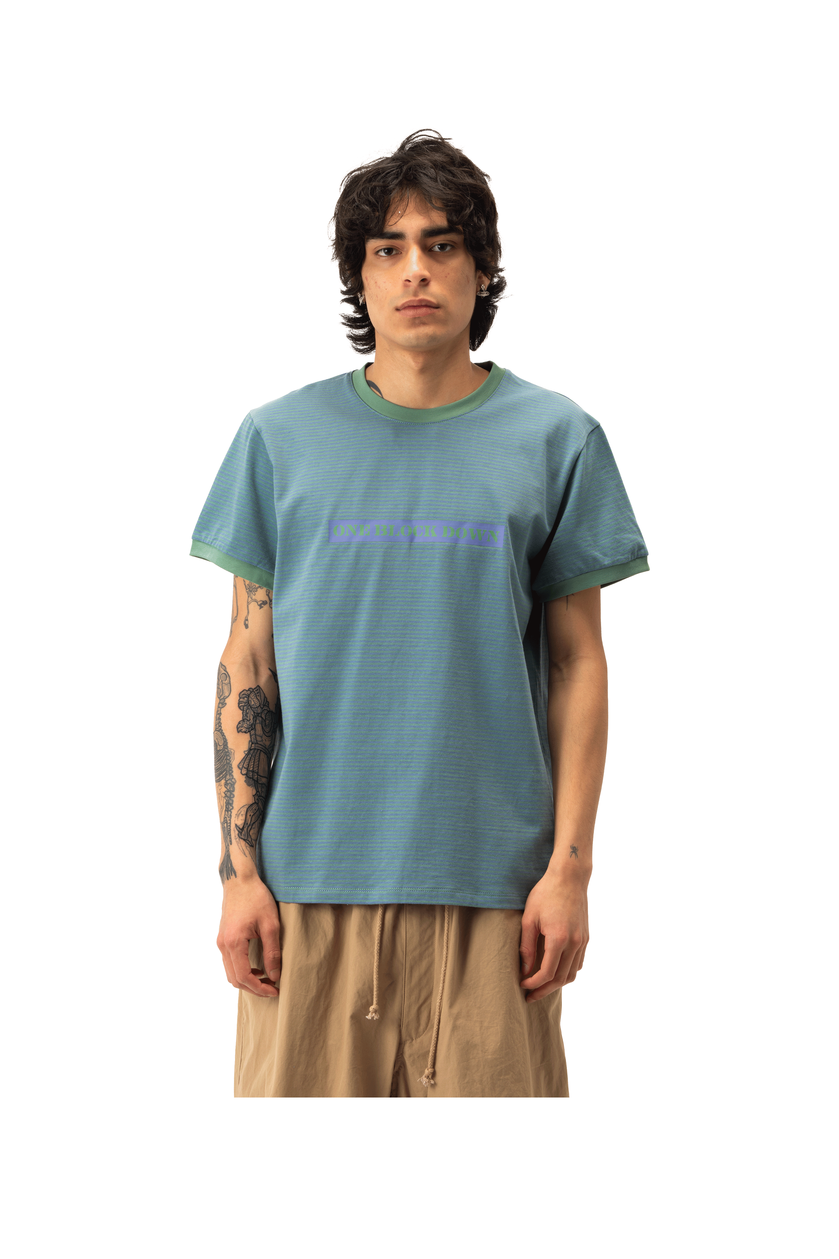 Jacquard Stripes Tee