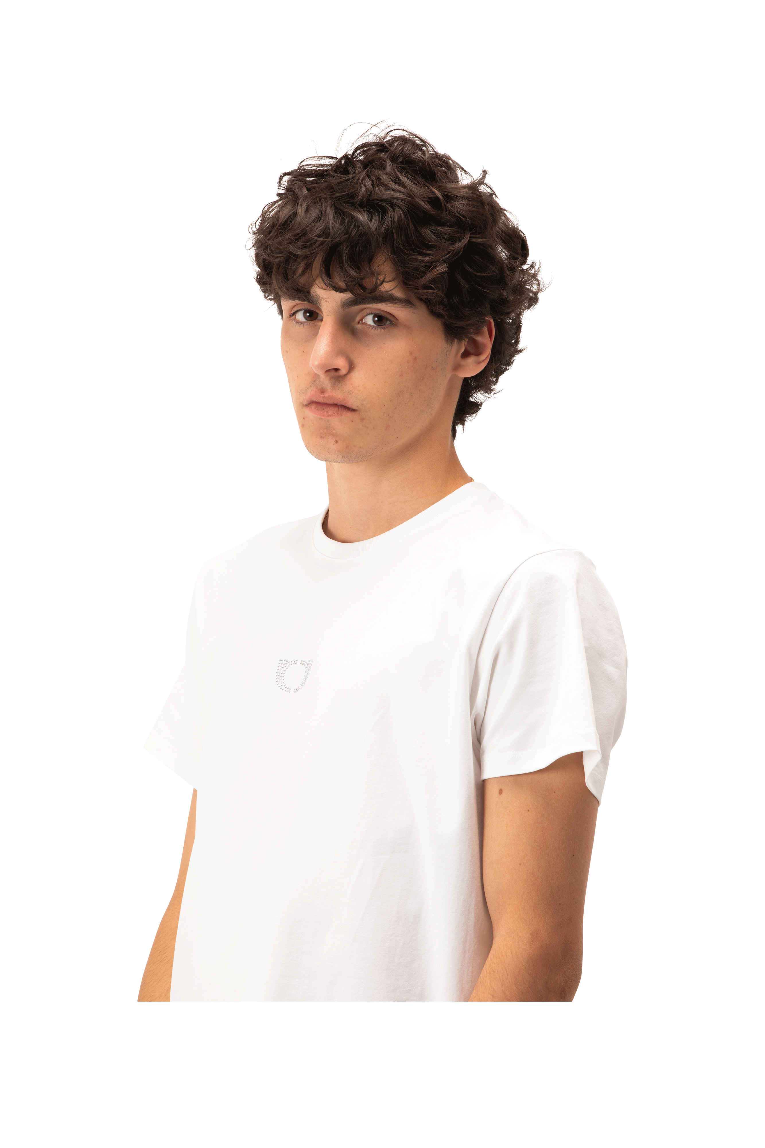 Rhinestones Link Slim Fit Tee