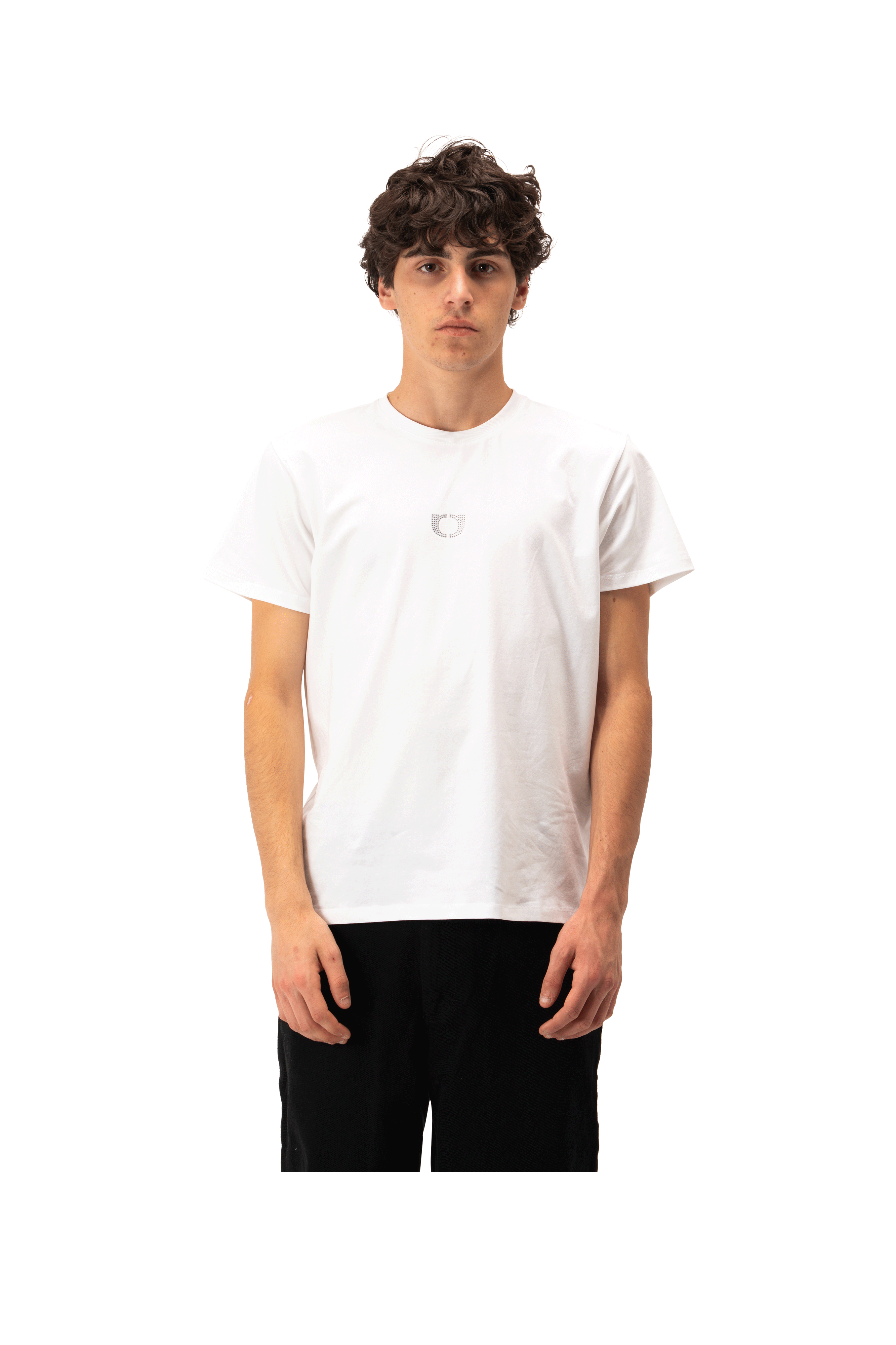 Rhinestones Link Slim Fit Tee