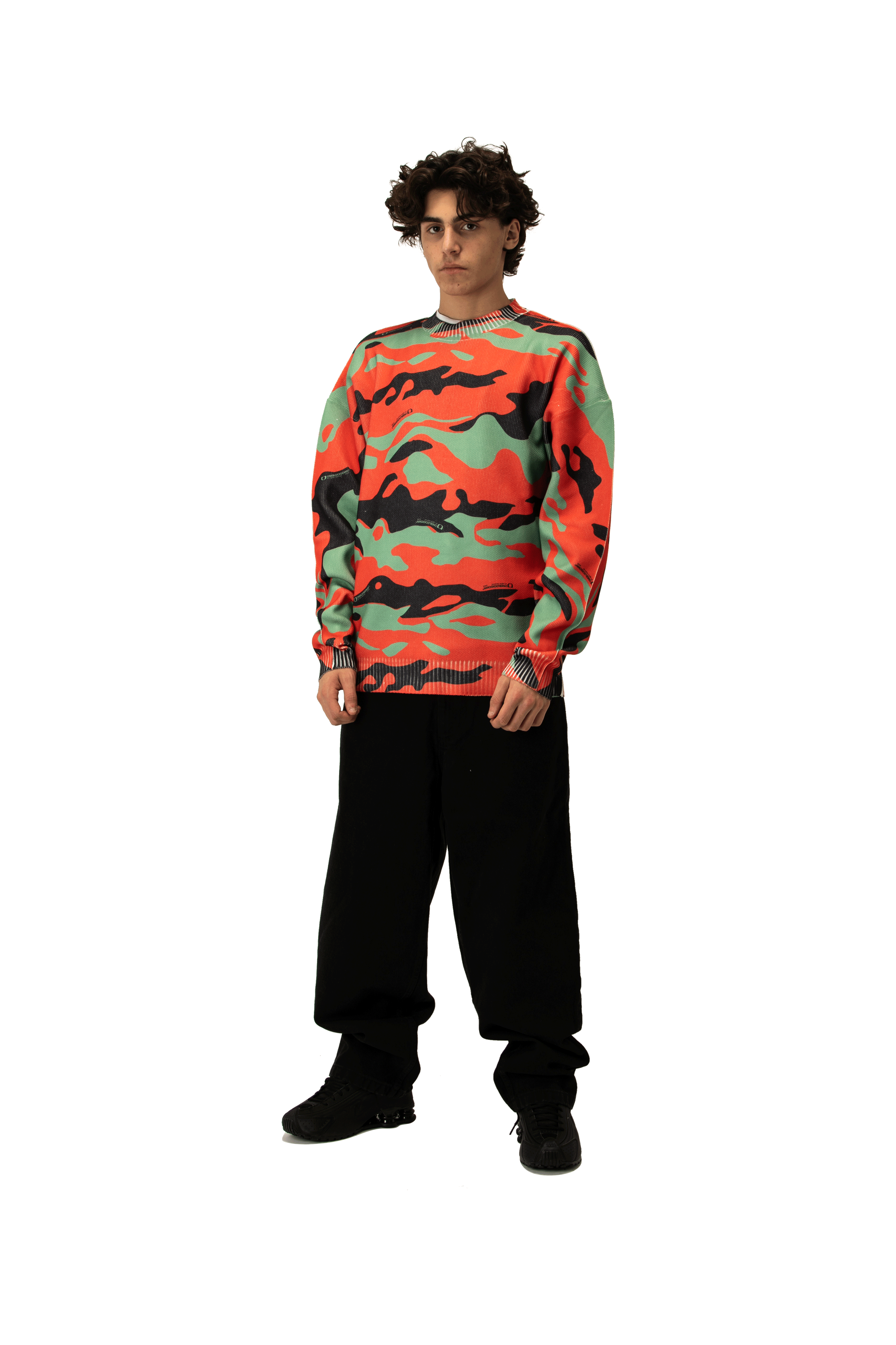 Fireleaf Camo Knitted Crewneck