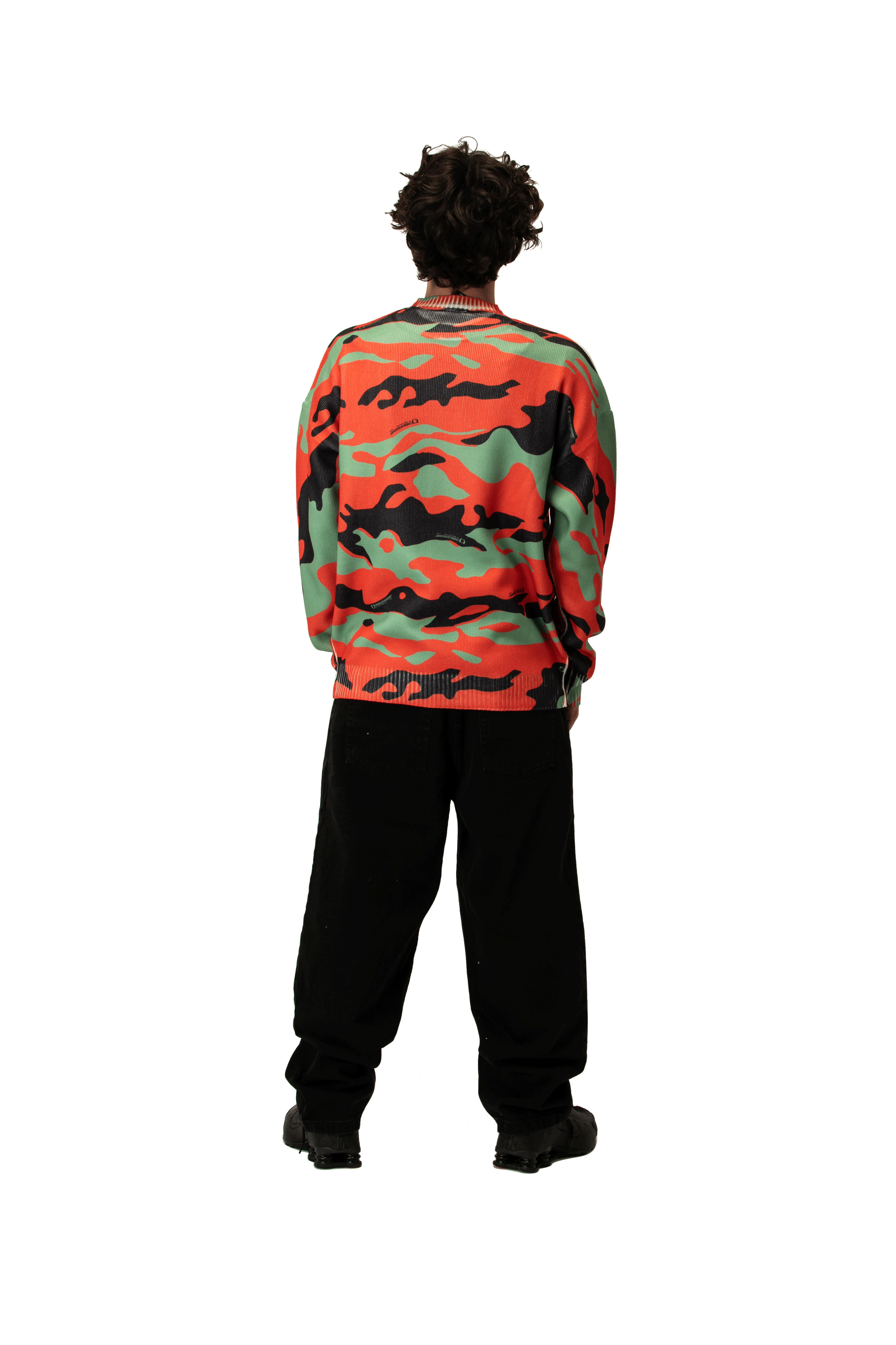 Fireleaf Camo Knitted Crewneck