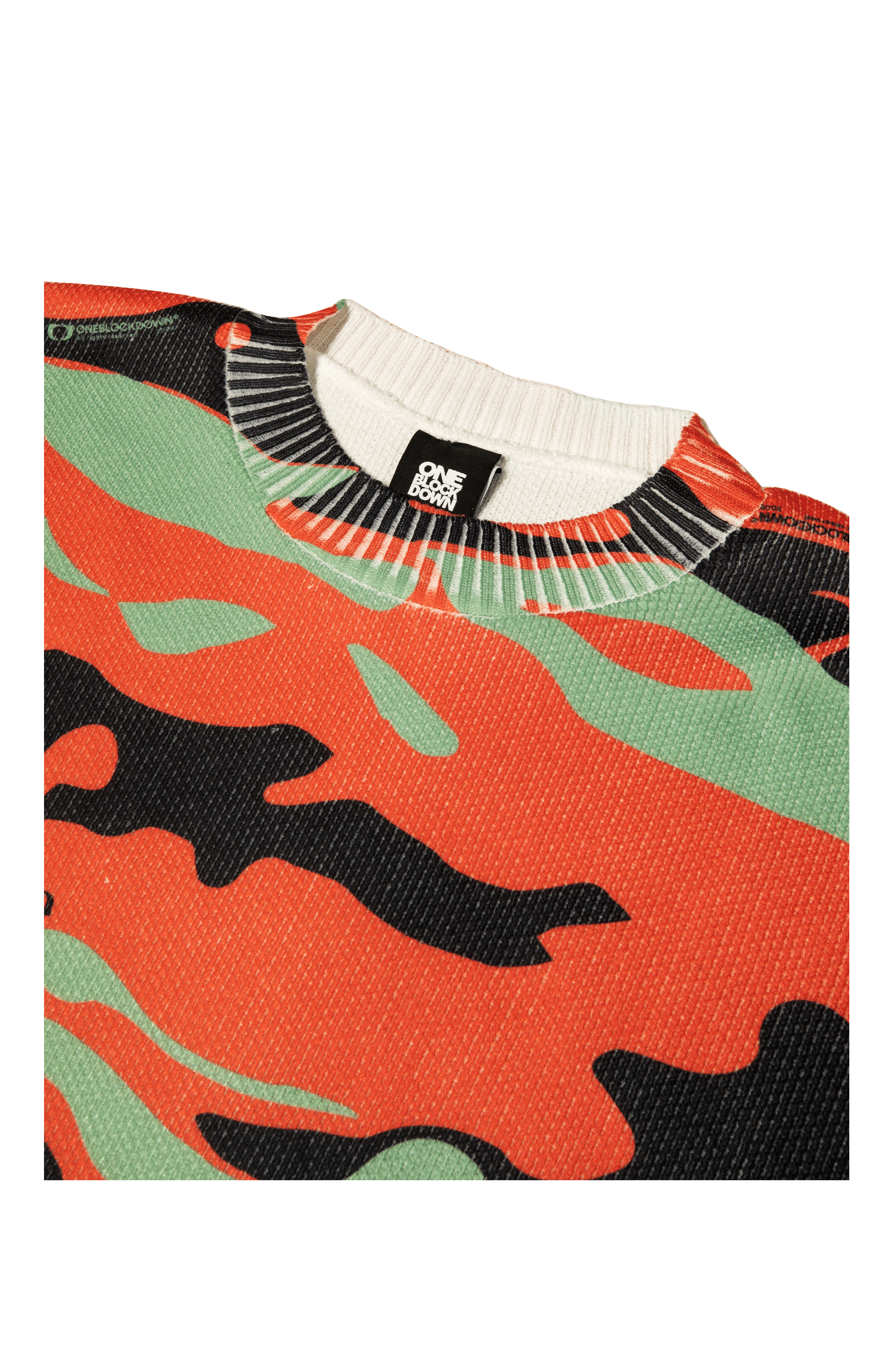 Fireleaf Camo Knitted Crewneck