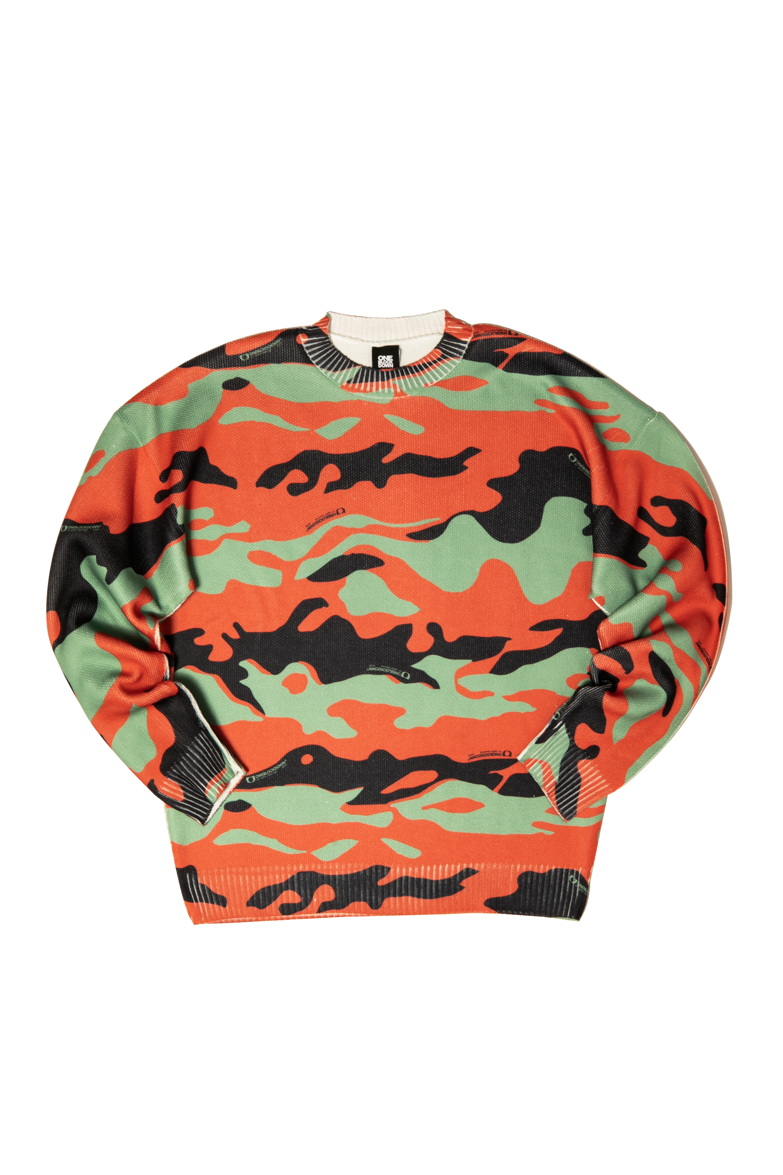 Fireleaf Camo Knitted Crewneck