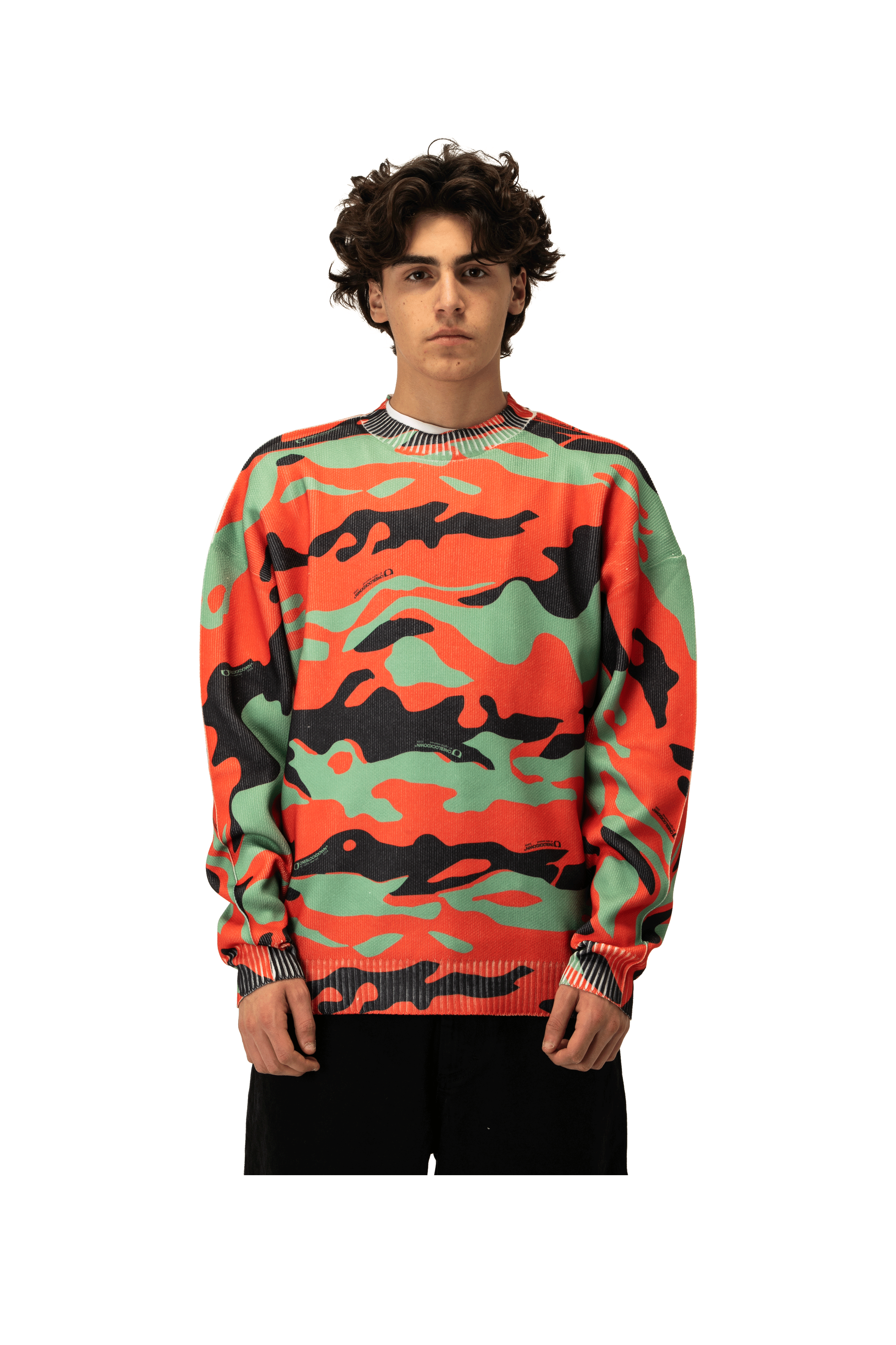 Fireleaf Camo Knitted Crewneck