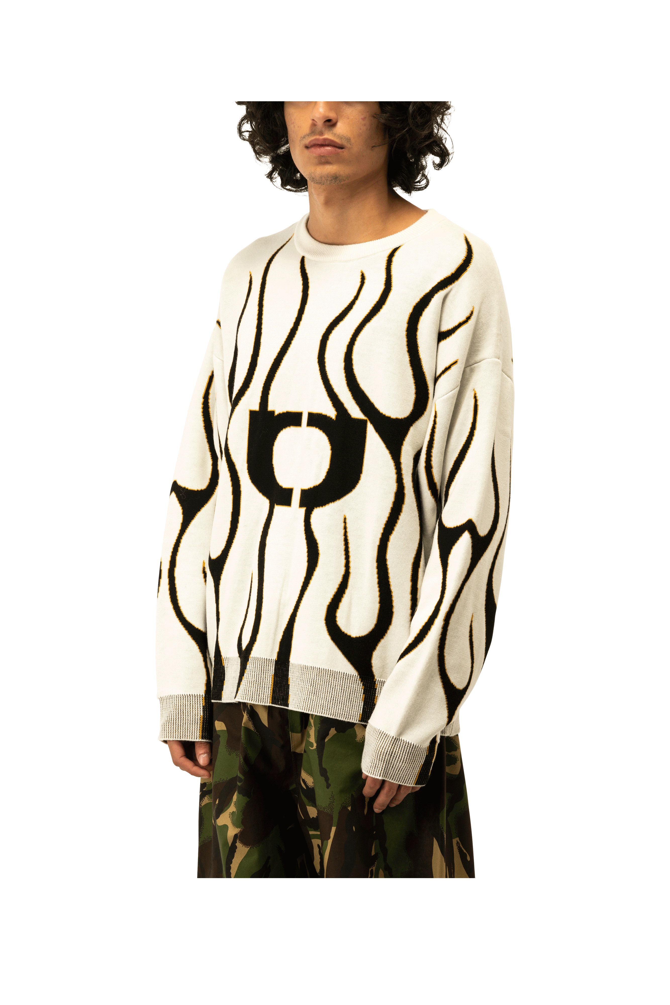 Flame Knitted Crewneck