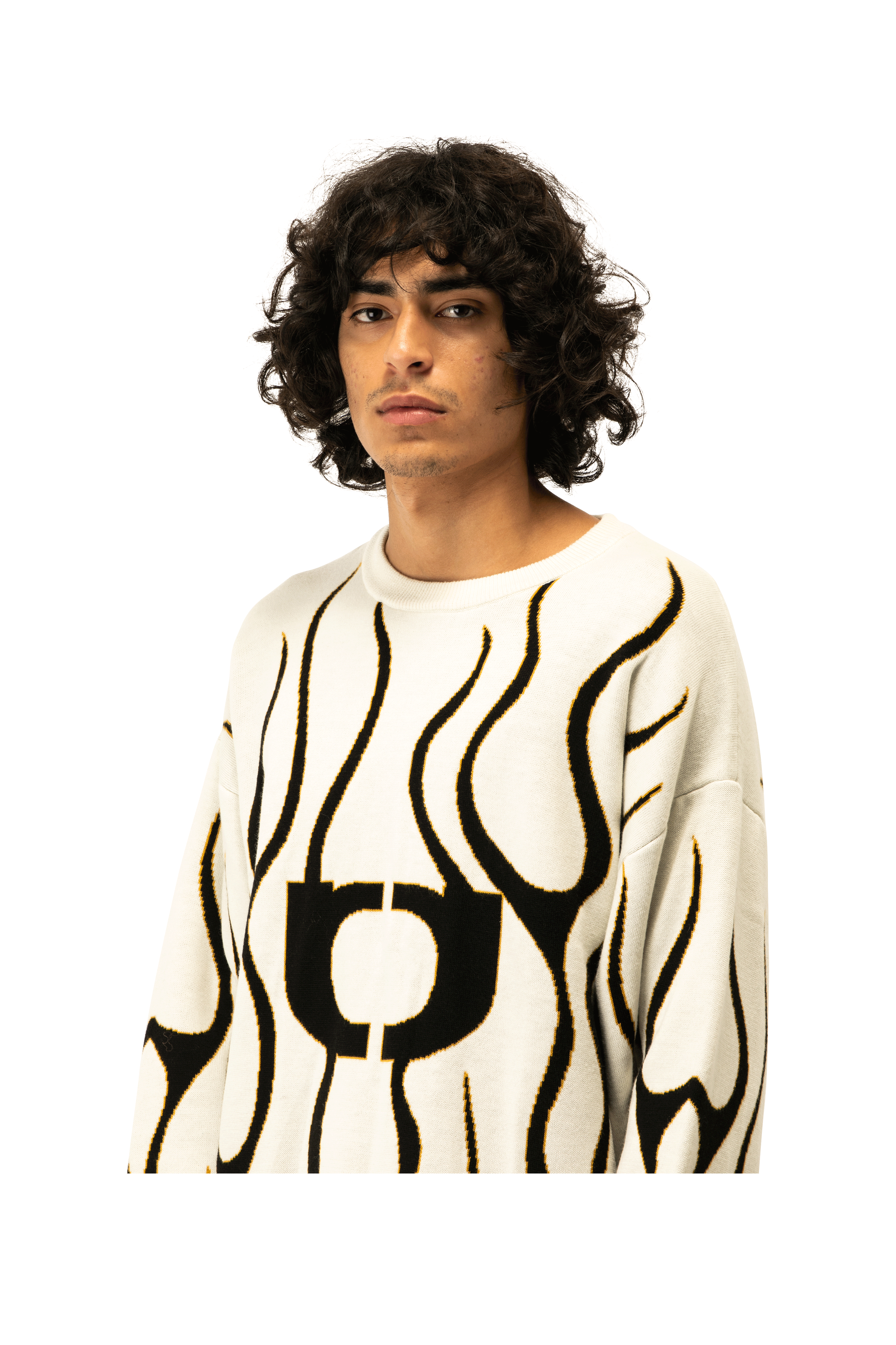 Flame Knitted Crewneck