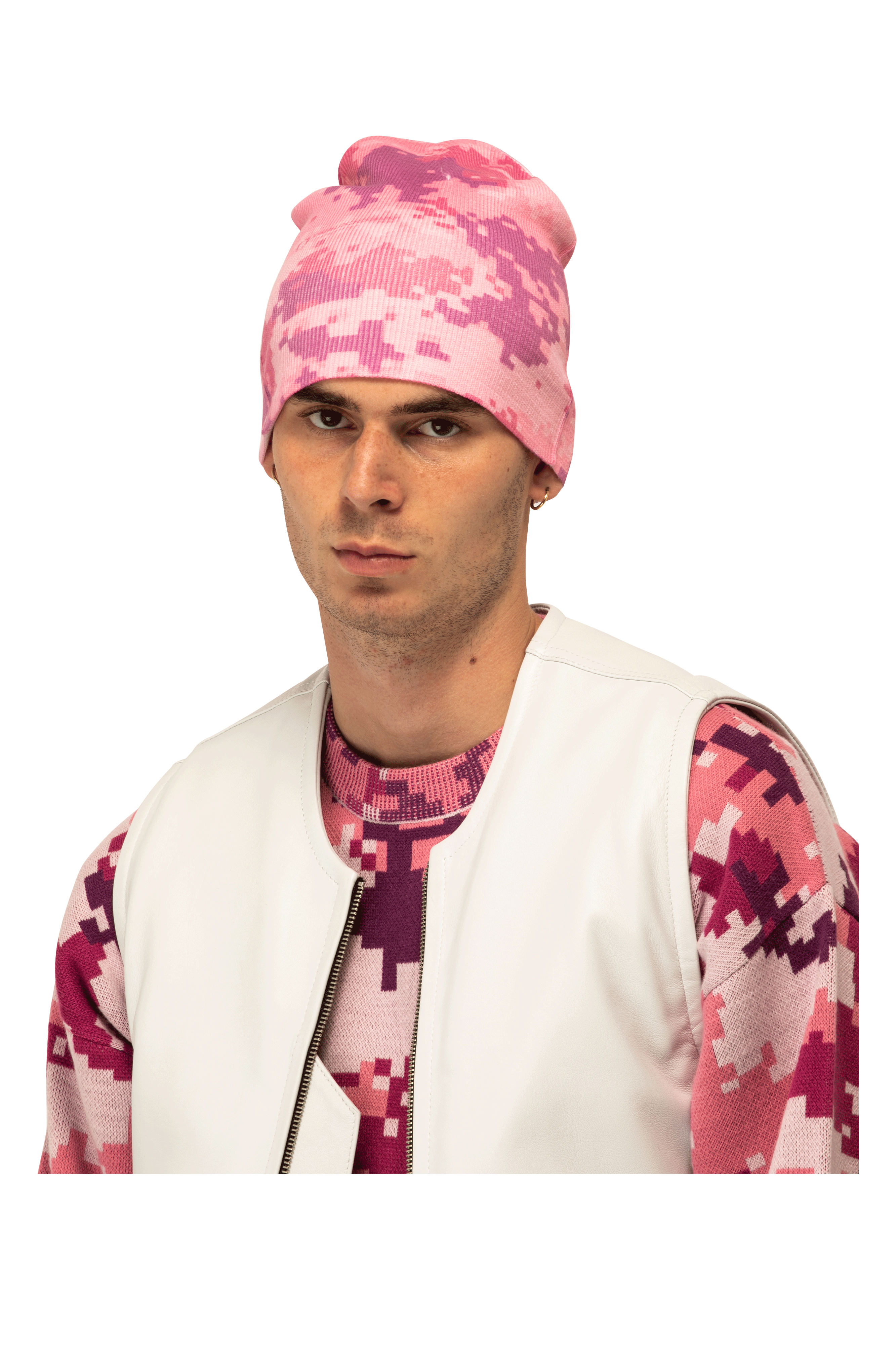 Pink Digi Camo Beanie