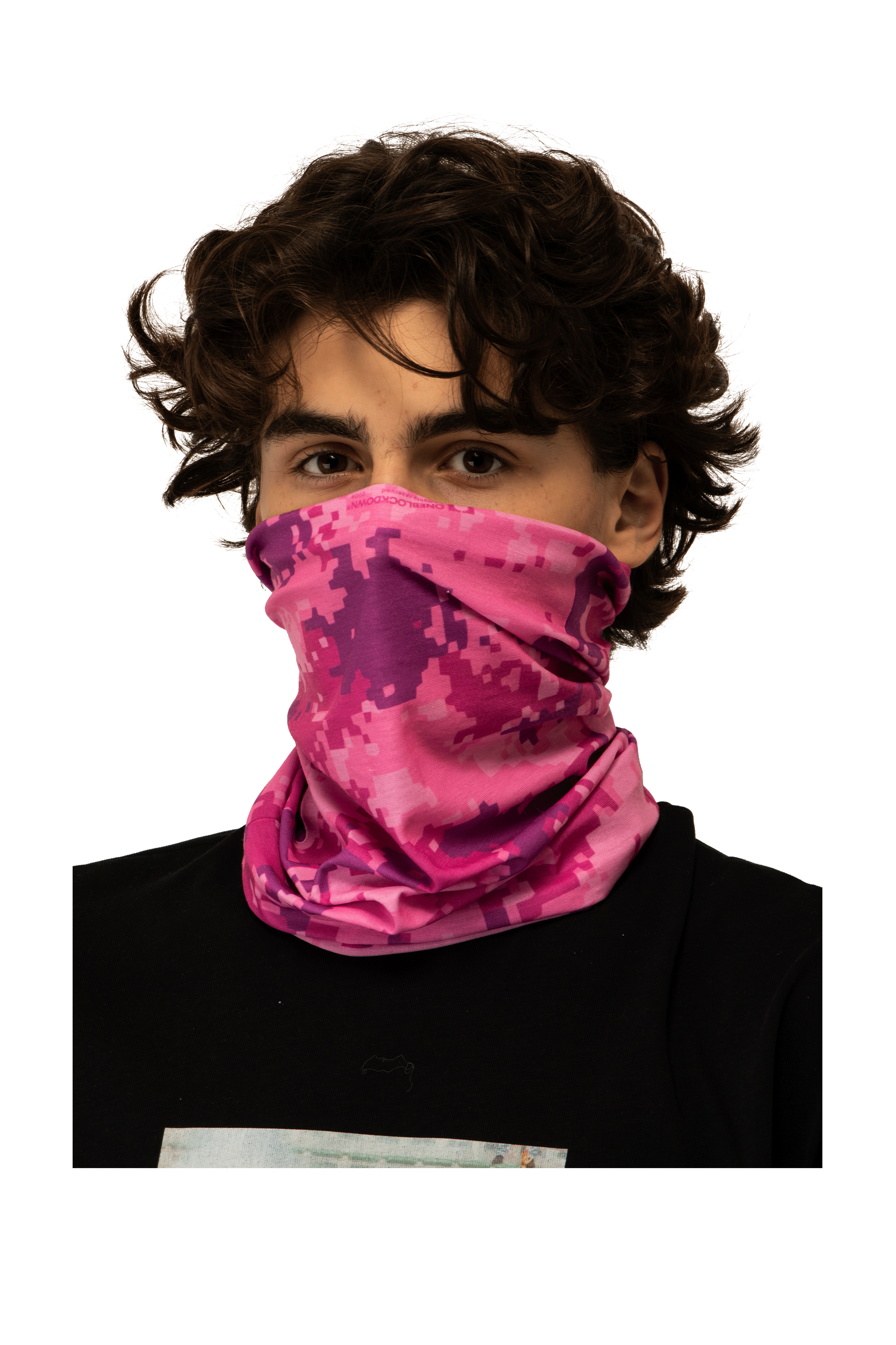 Pink Digi Camo Neck Warmer