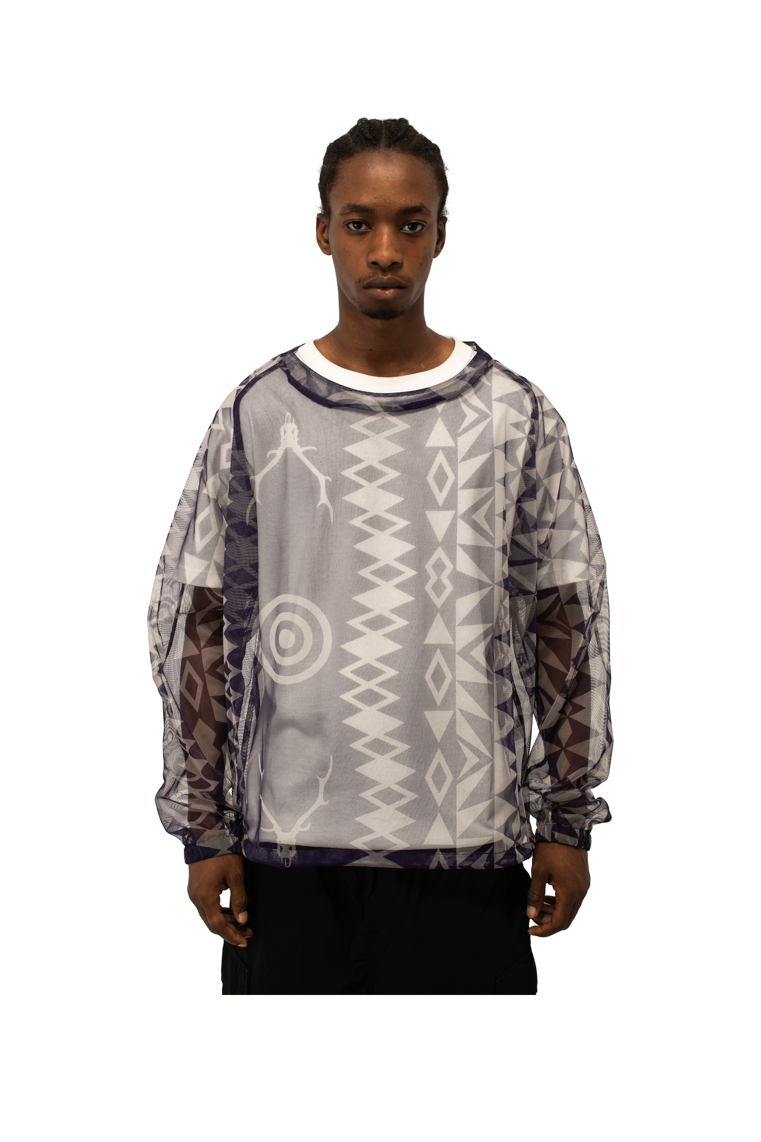 South2 West8 Crew Neck Shirt Knit Mesh South2 West8 Men\u0027s Round Pocket T-Shirt in Black South2 West8