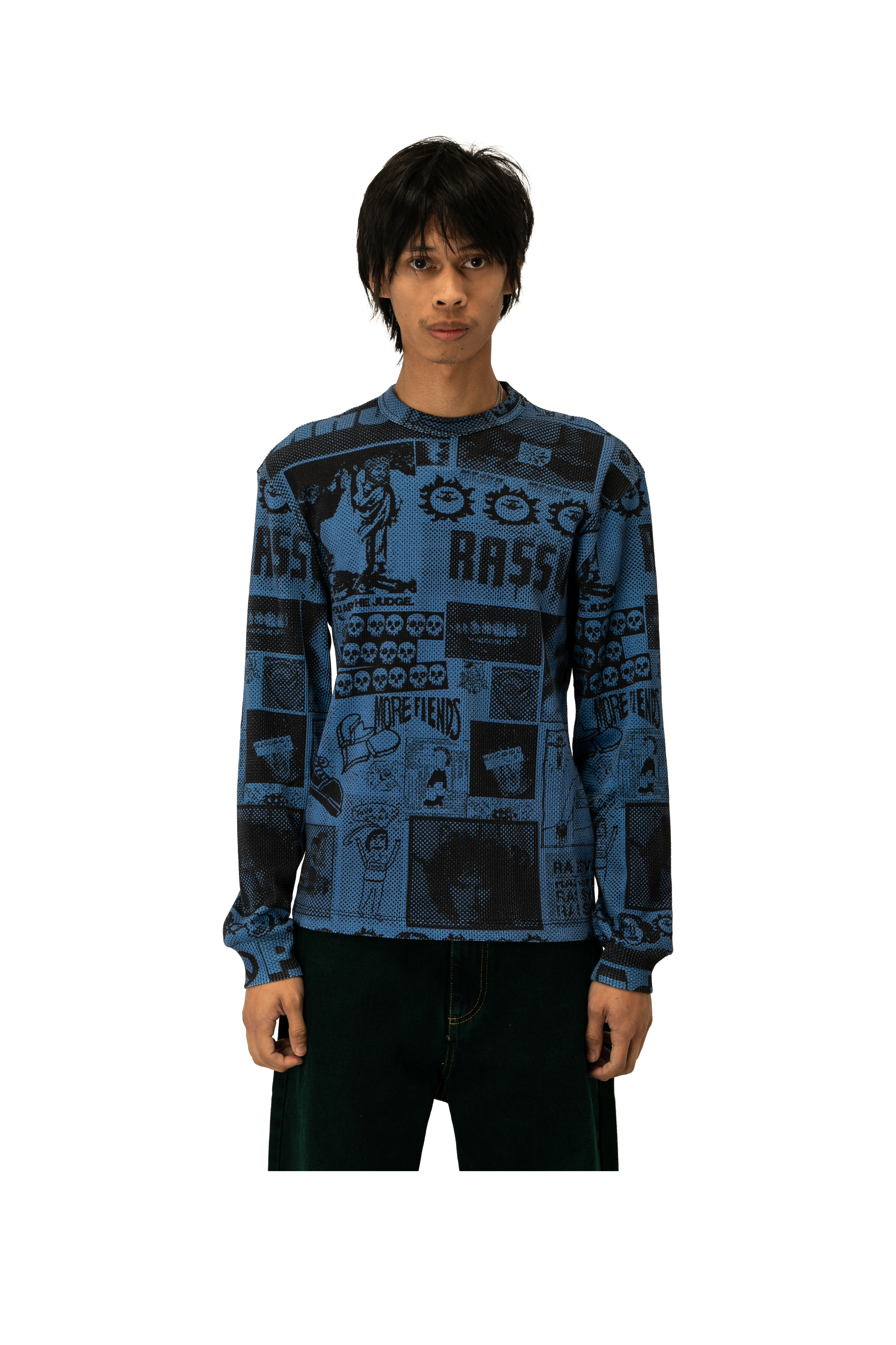 Collage Waffle Thermal Longsleeve Knit