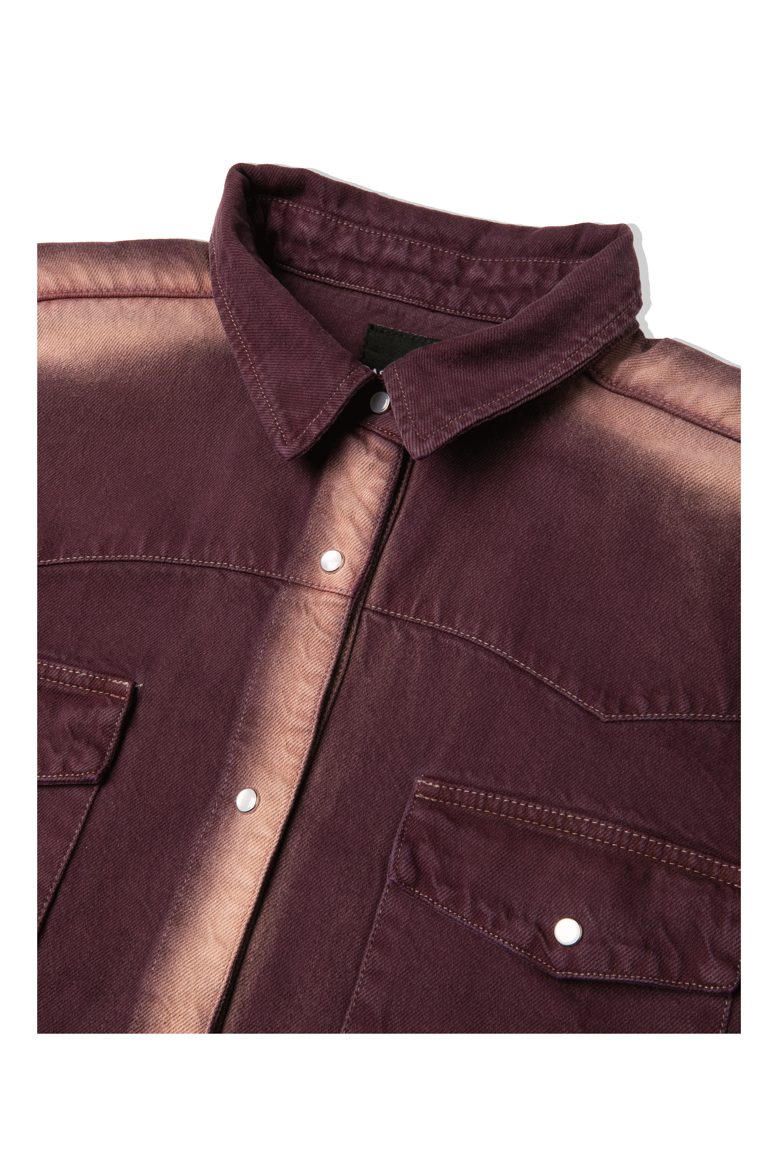 Shadow Wash Loose Fit Denim Shirt Woven