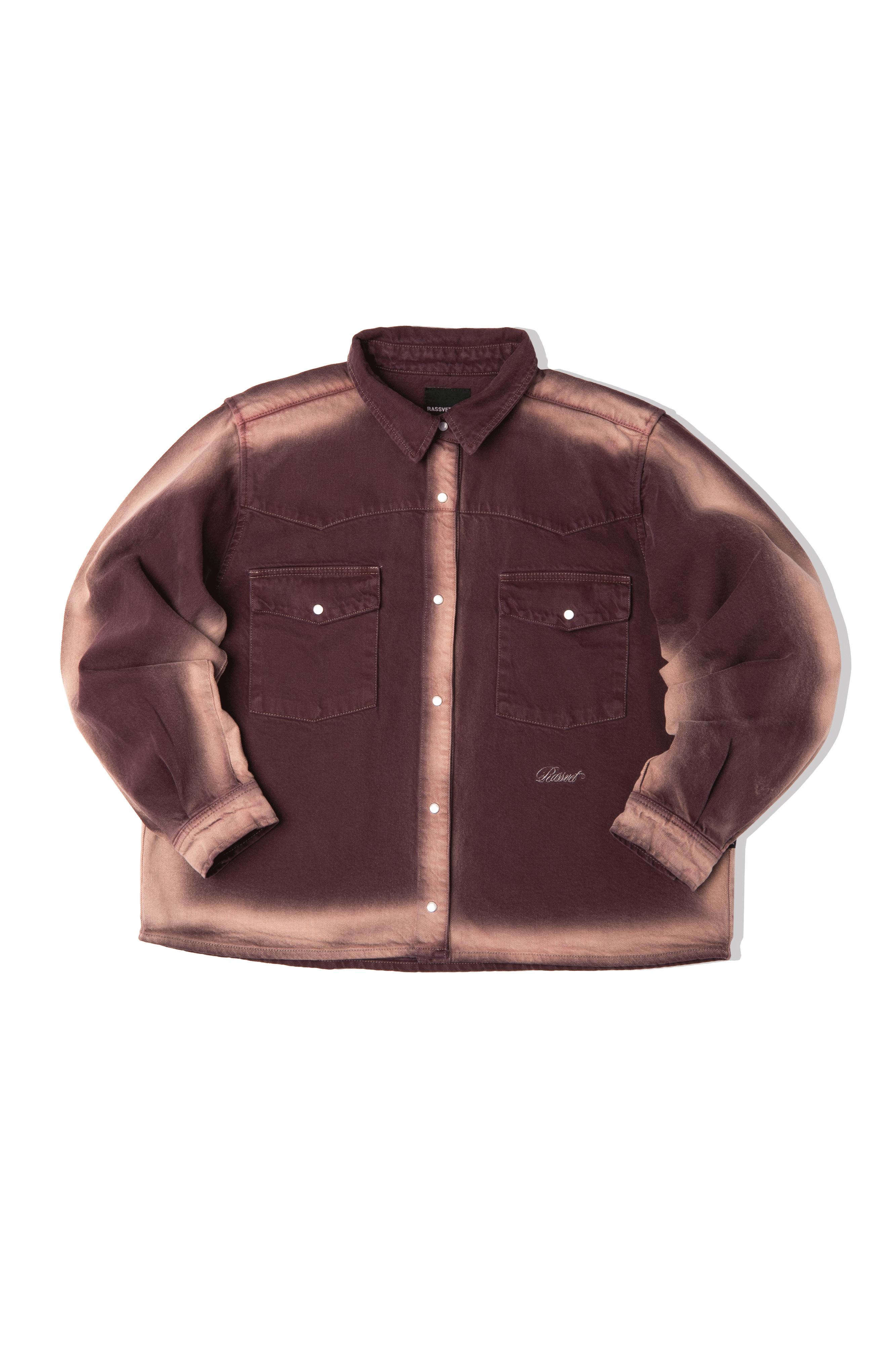 Shadow Wash Loose Fit Denim Shirt Woven