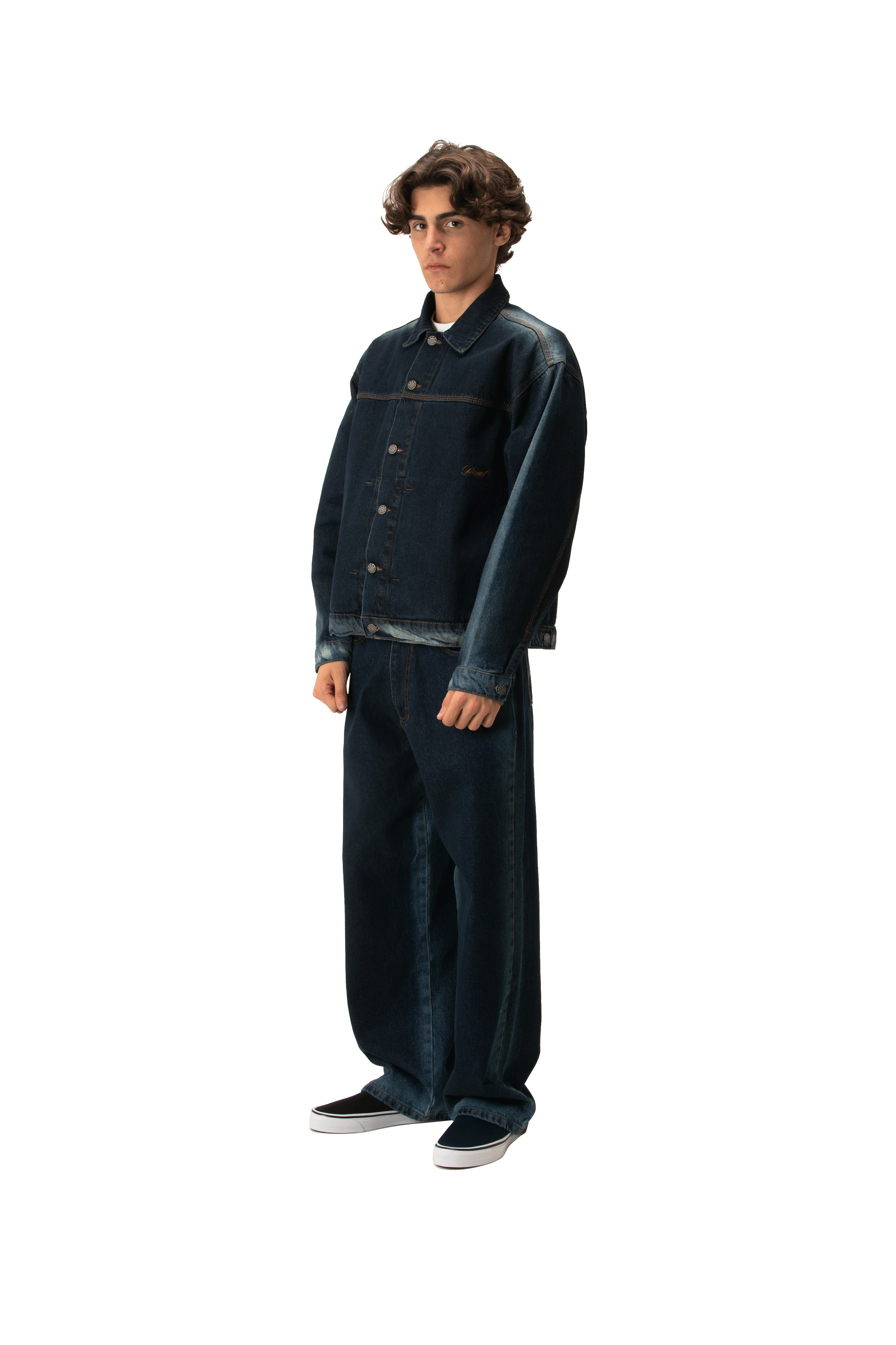 Shadow Wash Denim Jacket Woven