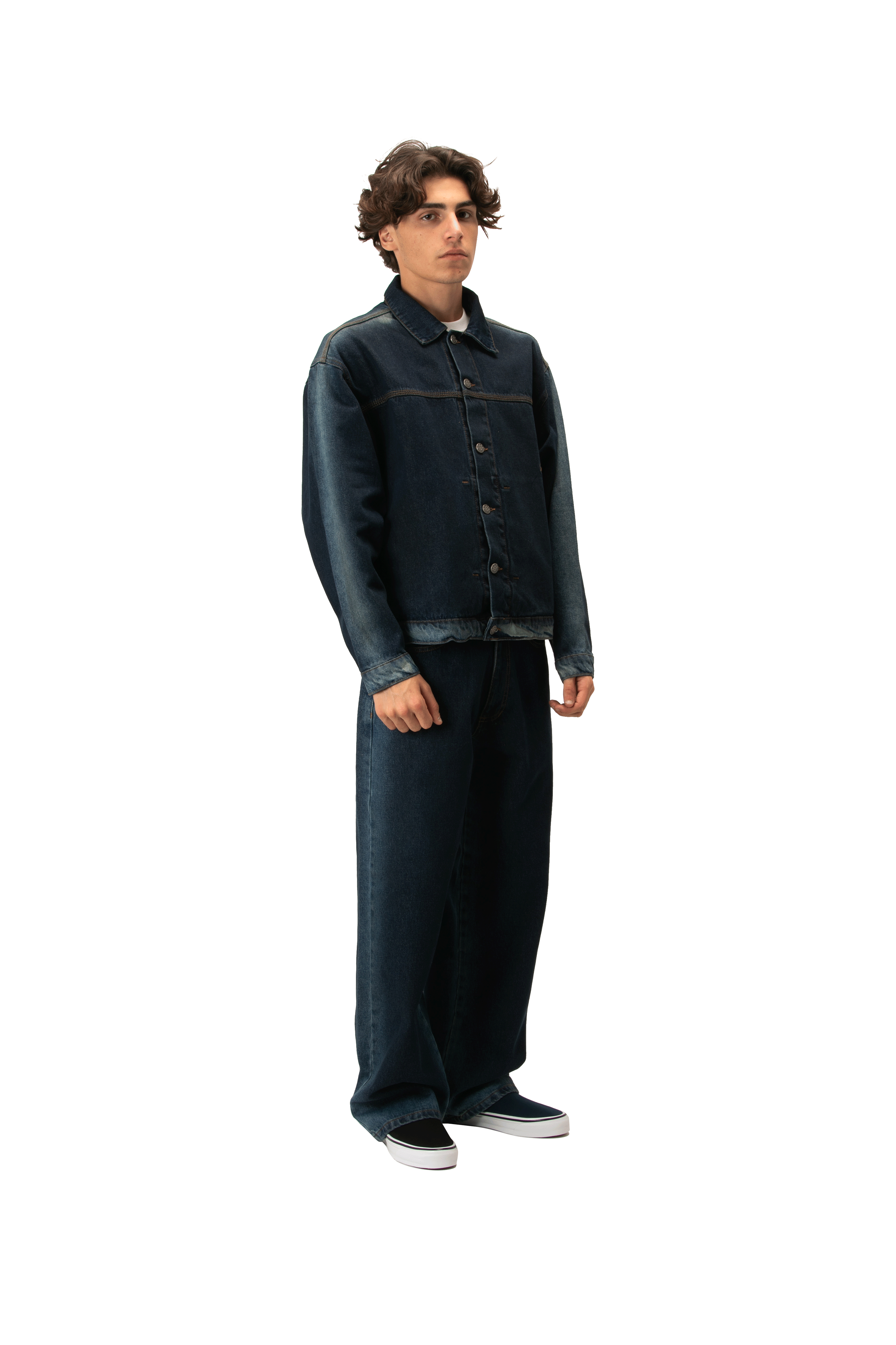 Shadow Wash Denim Jacket Woven