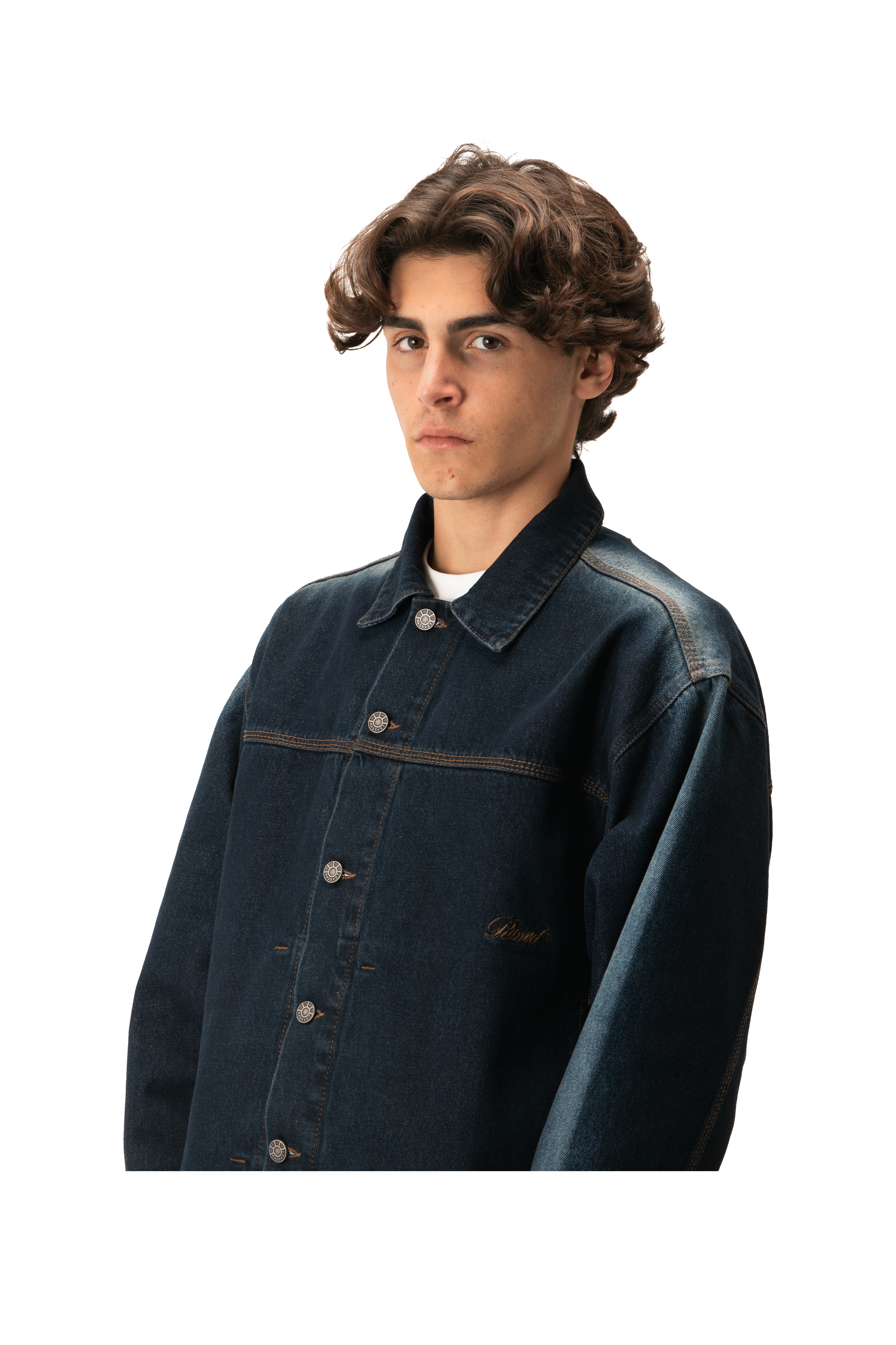 Shadow Wash Denim Jacket Woven
