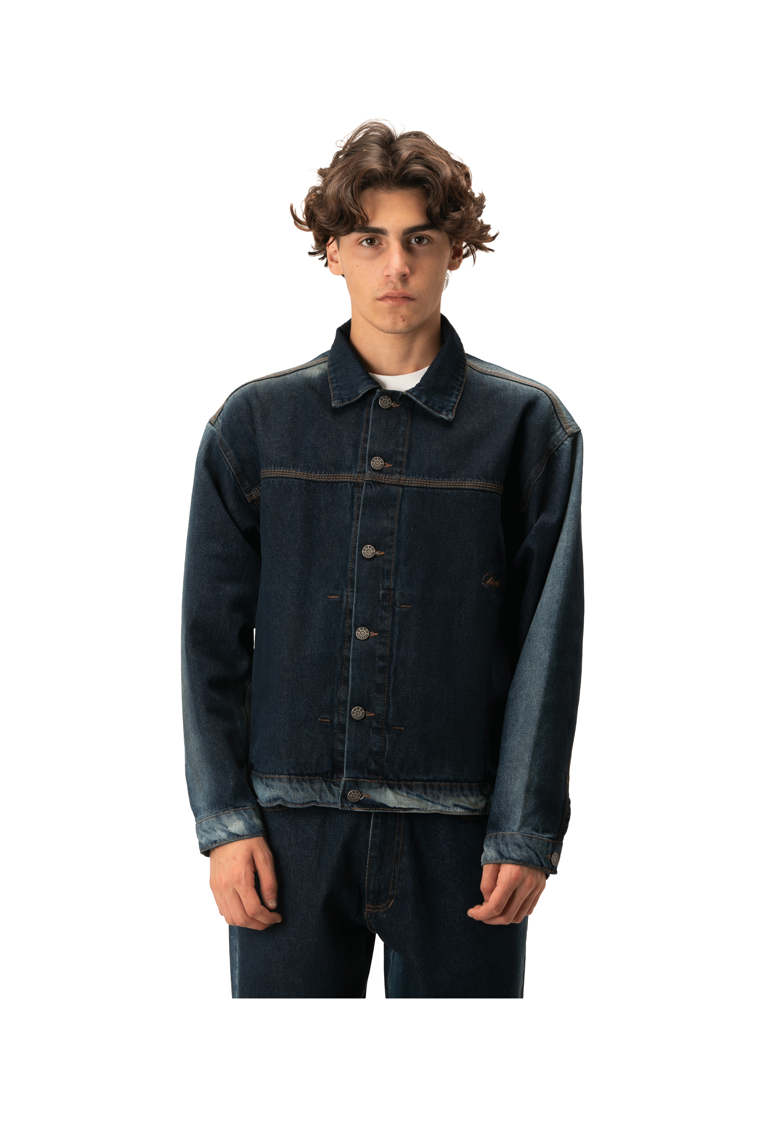 Shadow Wash Denim Jacket Woven