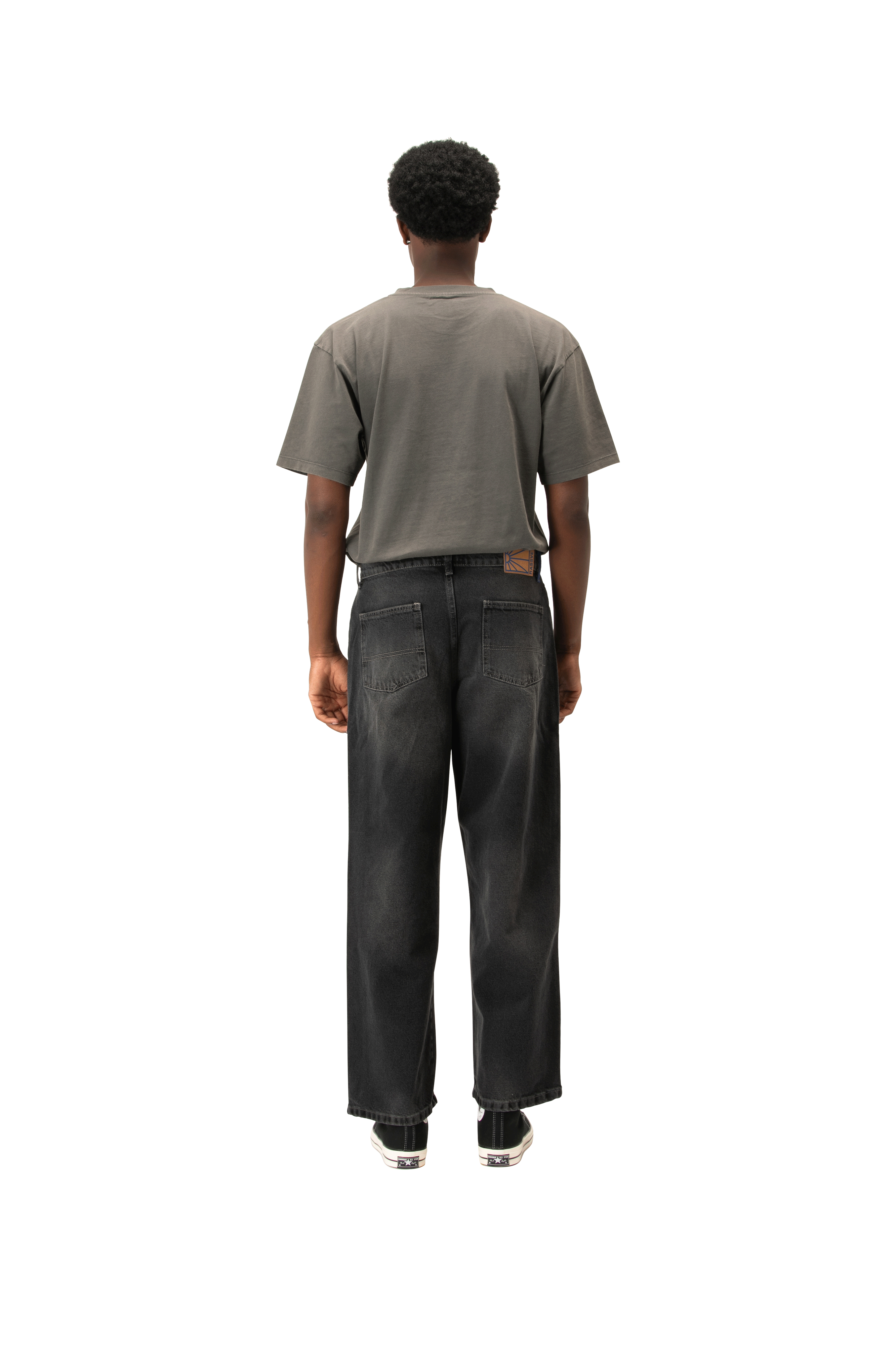 Spot Wash Baggy Denim Pant Woven