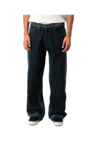 Shadow Wash Baggy Denim Pant Woven