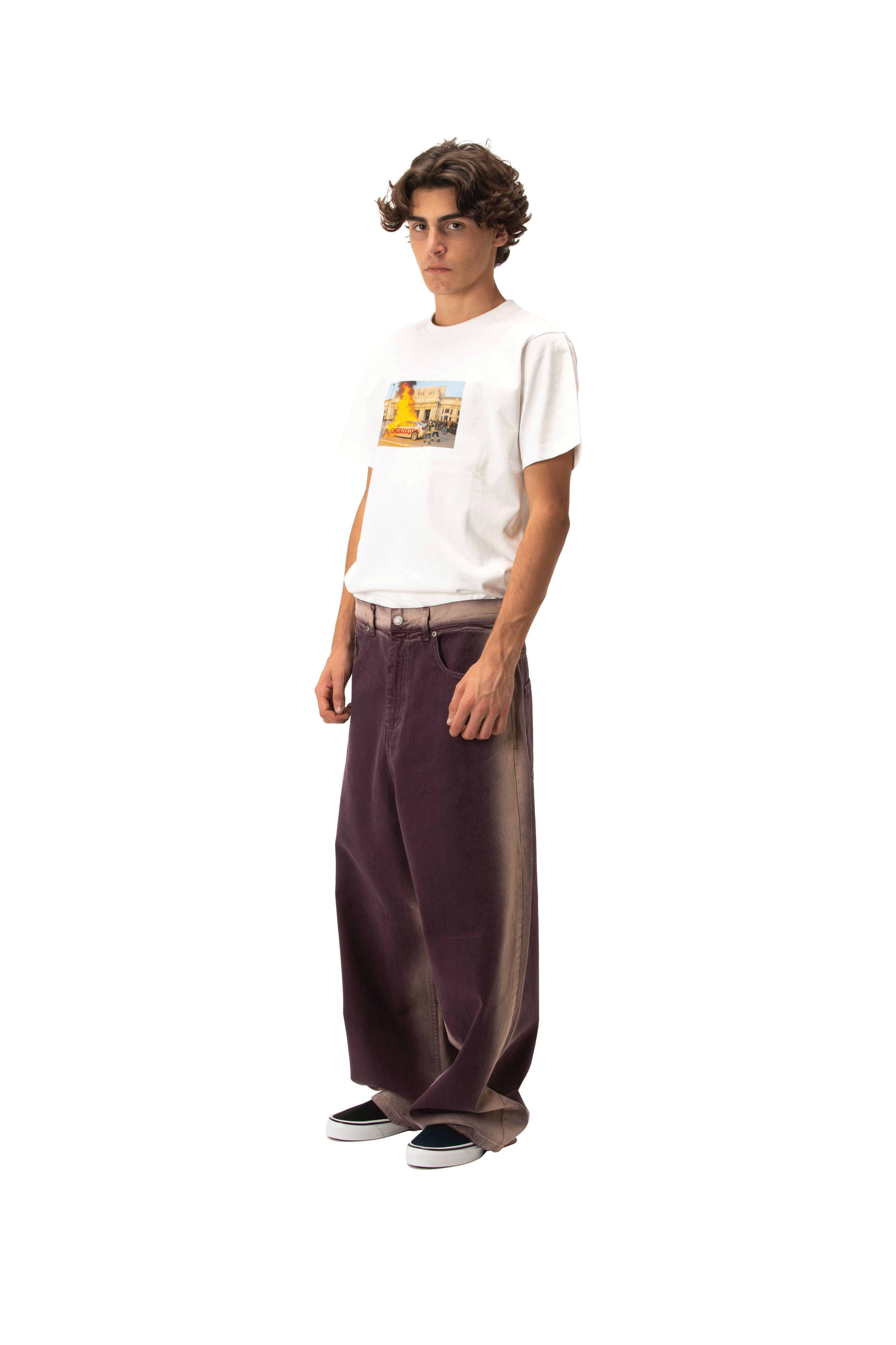 Shadow Wash Extra Baggy Denim Pant Woven