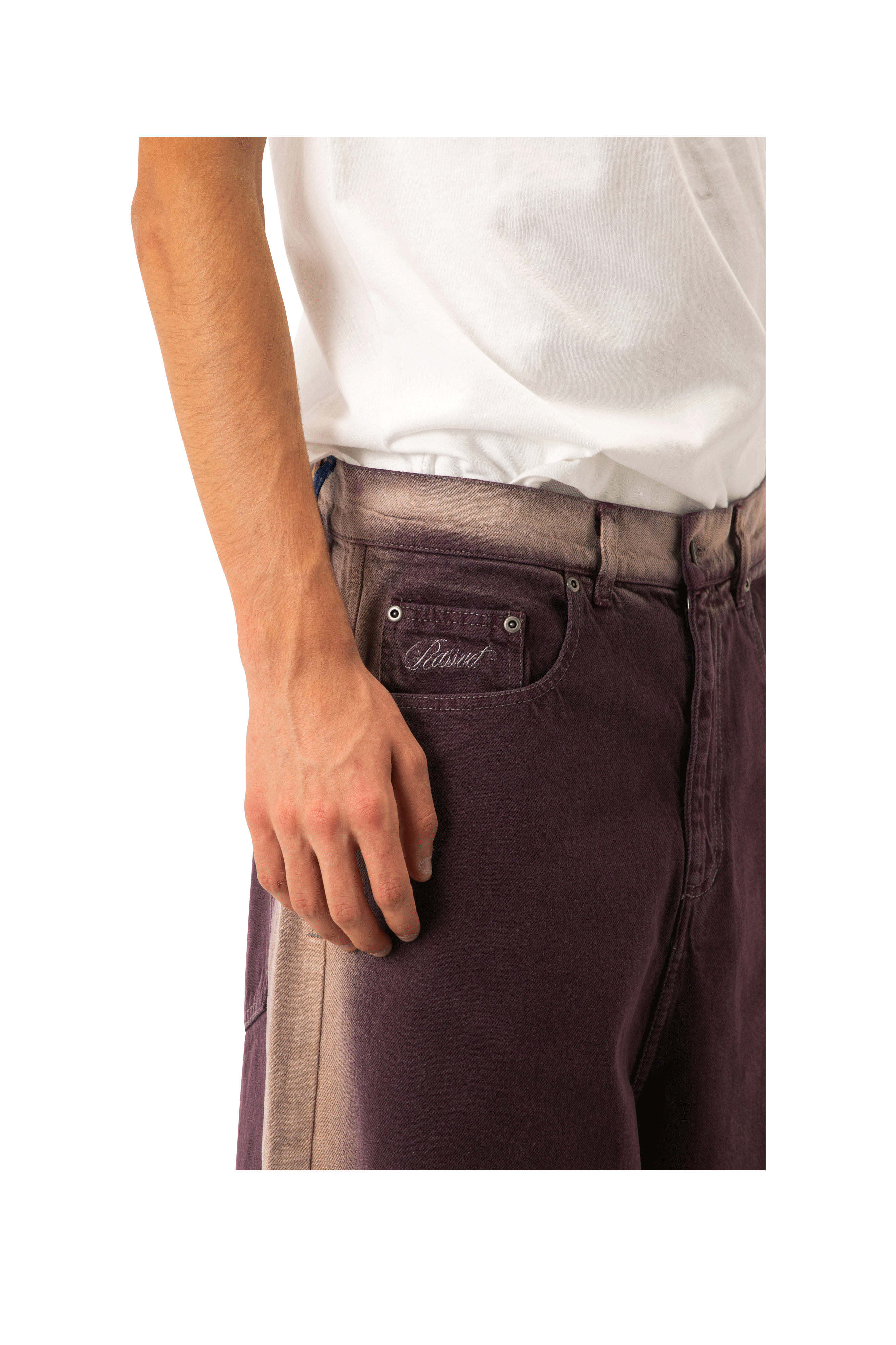 Shadow Wash Extra Baggy Denim Pant Woven