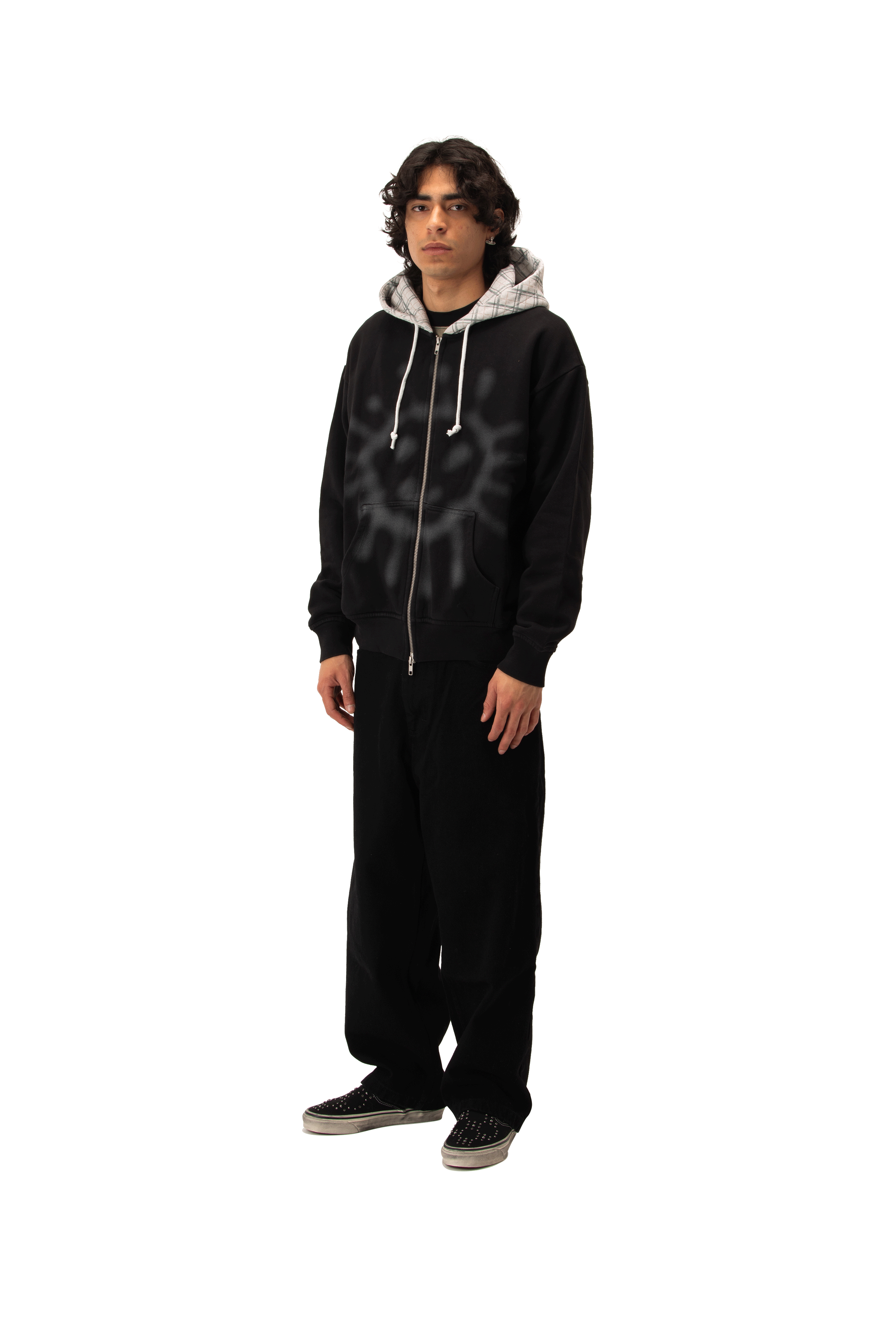 Sun Faded Zip Hoodie Knit