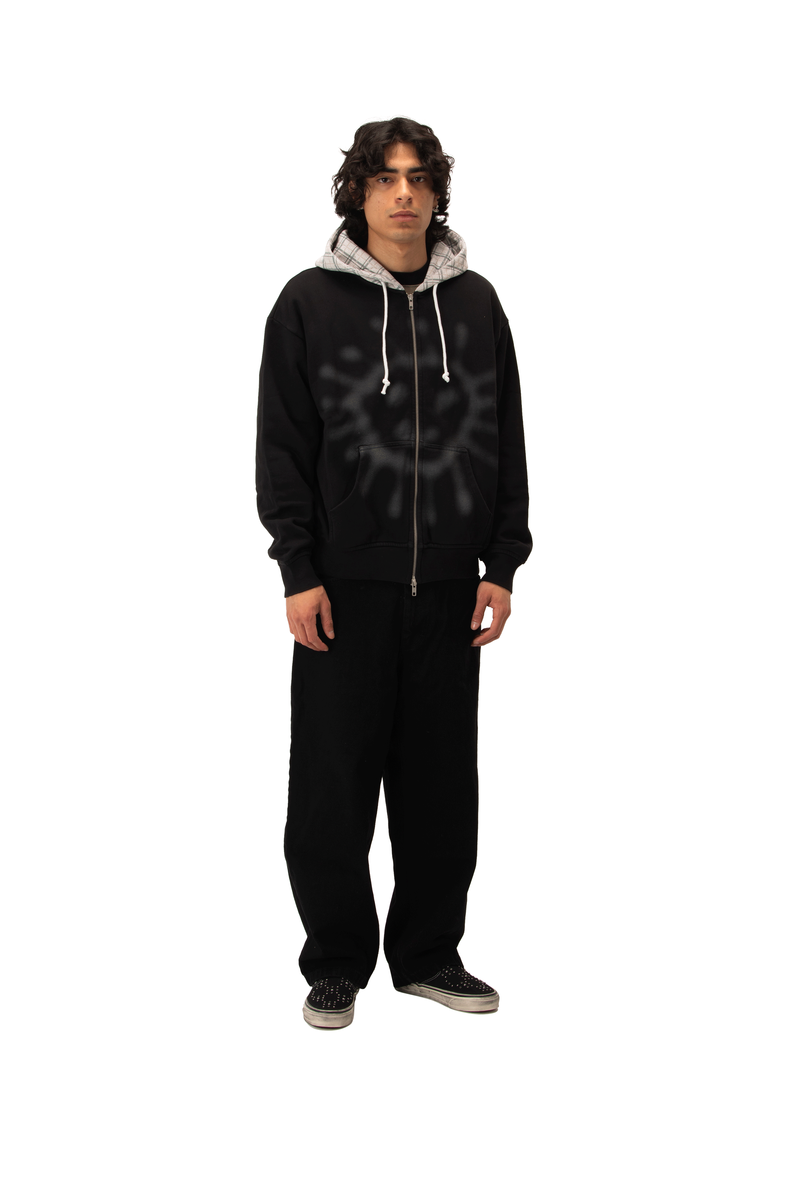 Sun Faded Zip Hoodie Knit