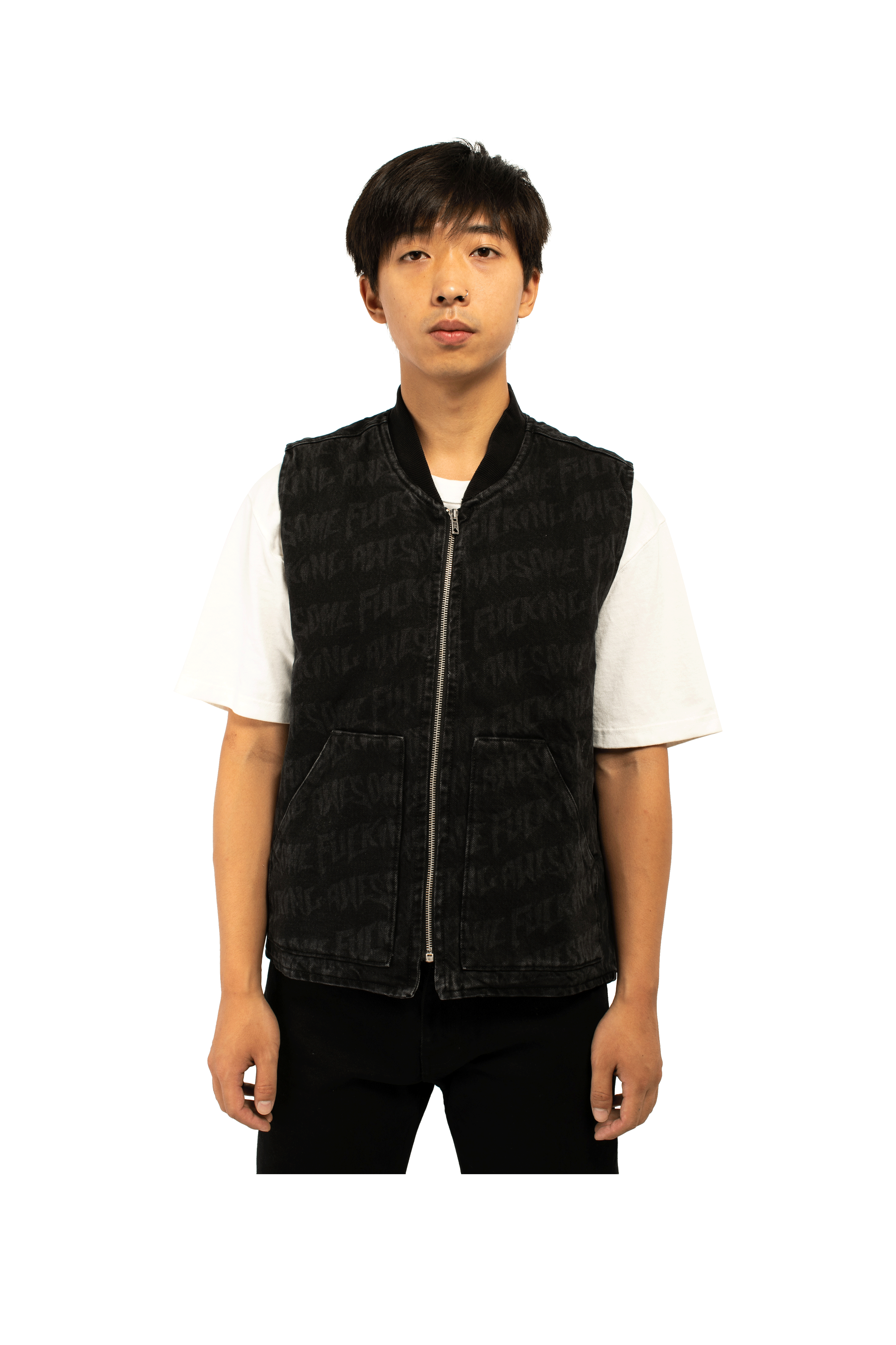 Stamp Denim Vest