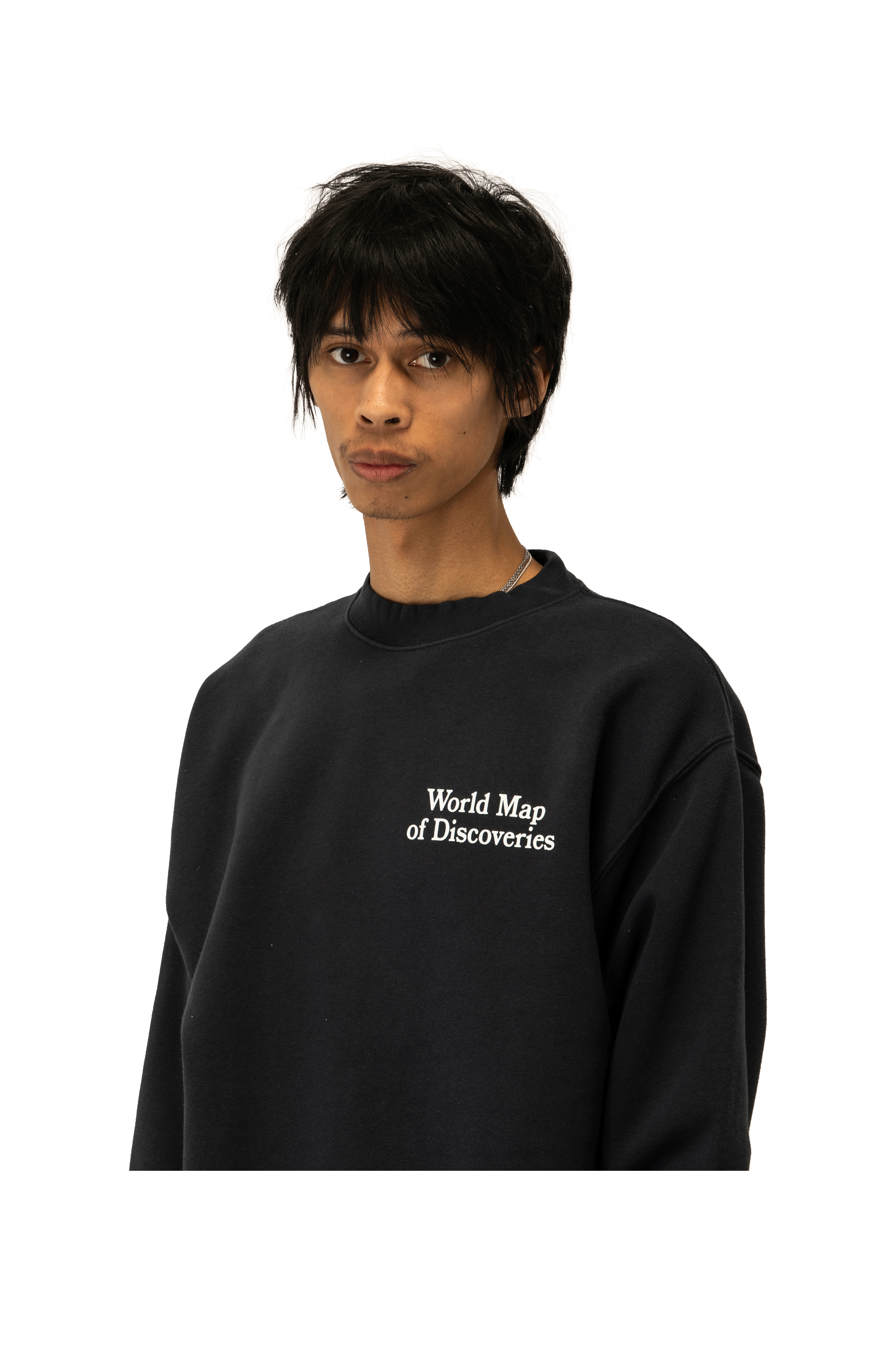 World Map Of Discoveries Crewneck