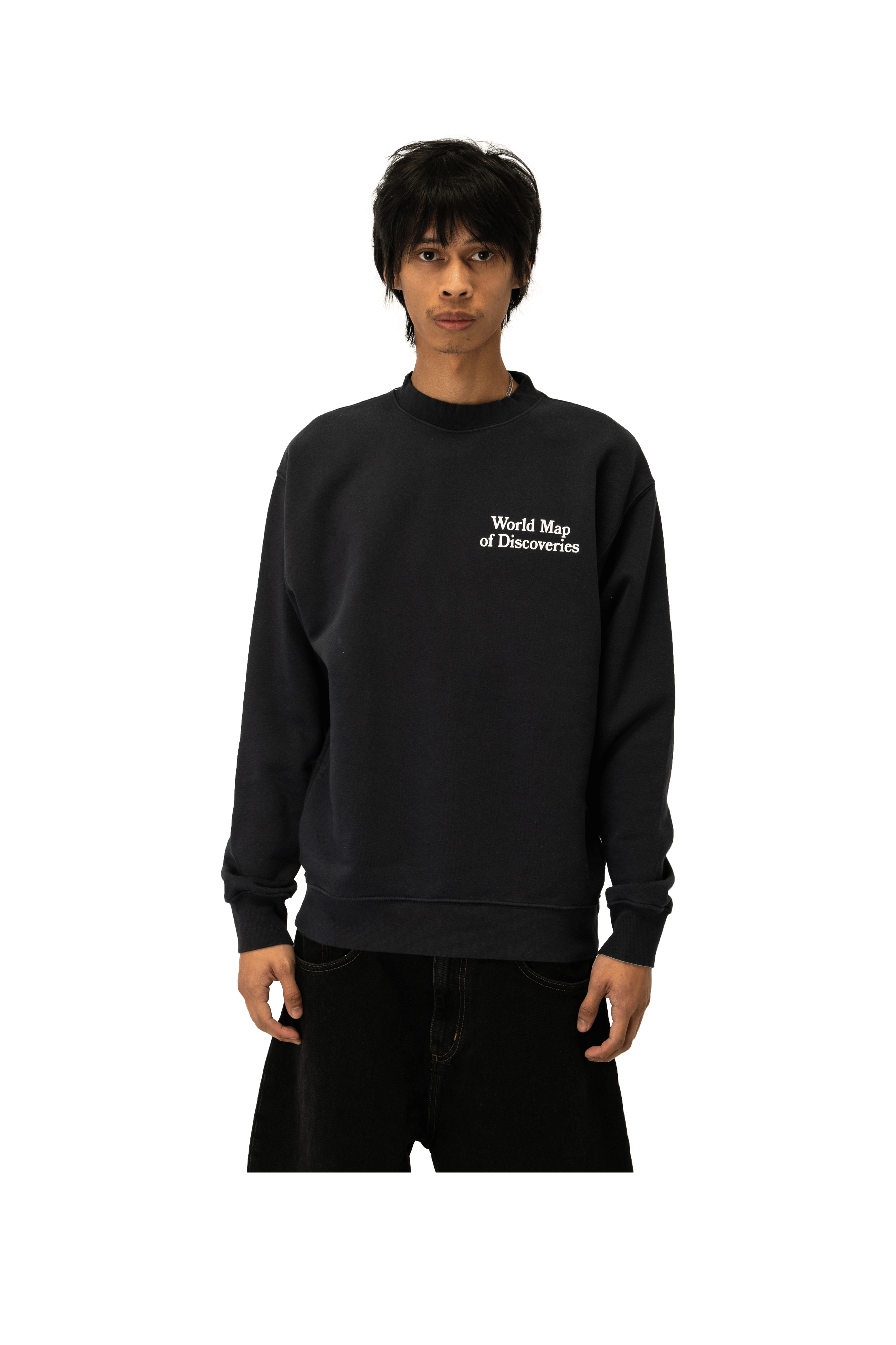 World Map Of Discoveries Crewneck