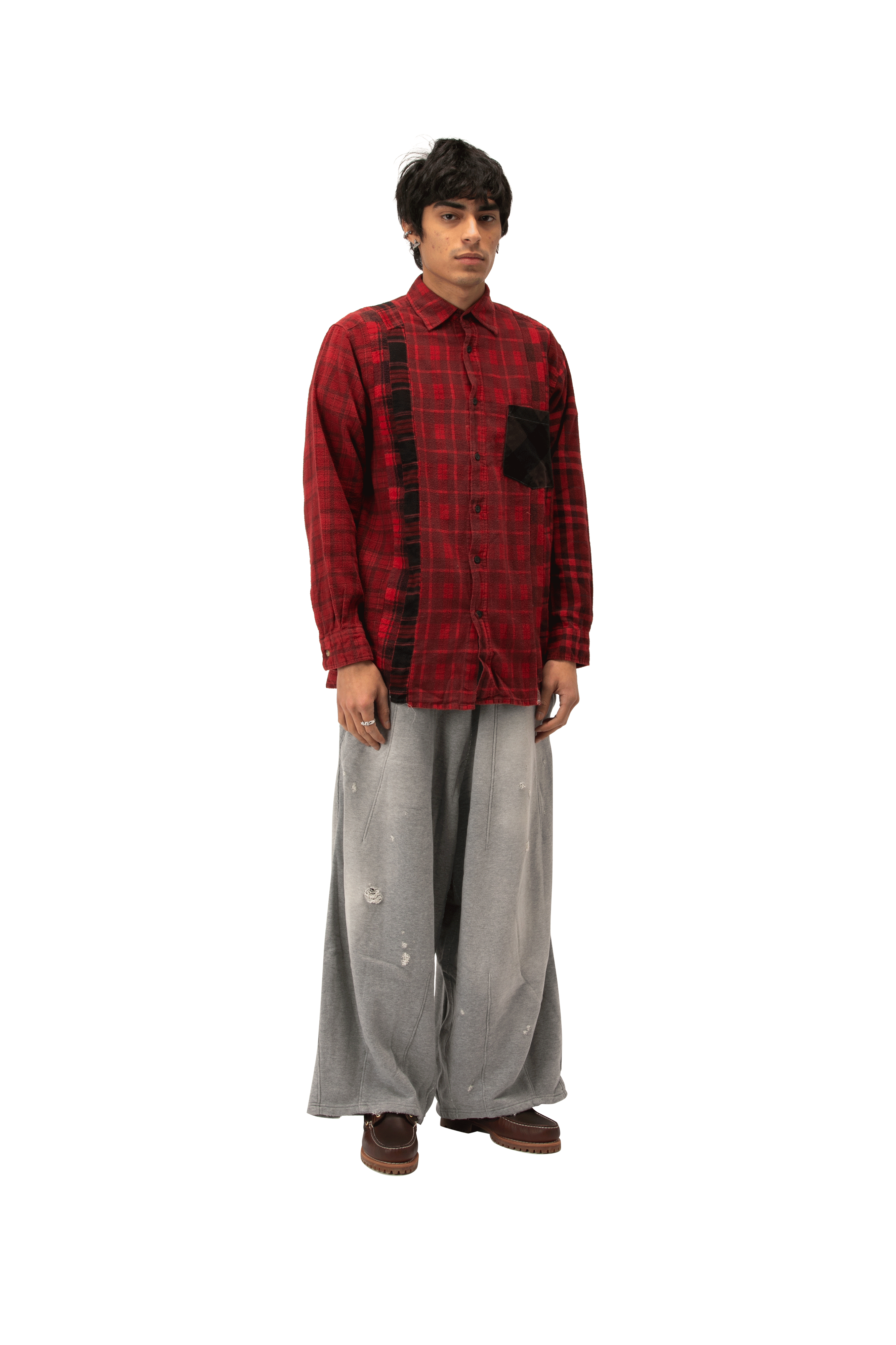 Flannel Shirt -> 7 Cuts Shirt / Over Dye