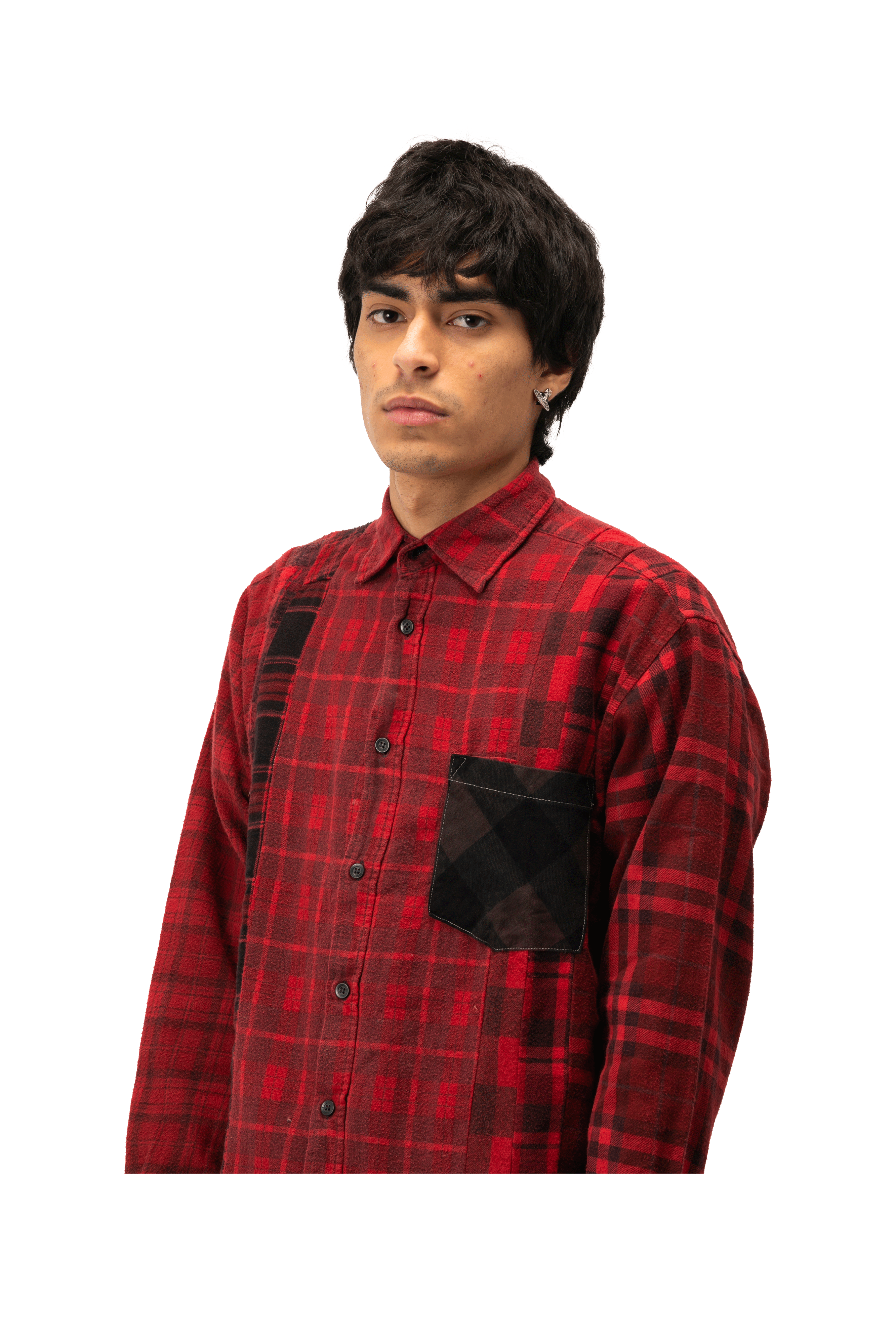 Flannel Shirt -> 7 Cuts Shirt / Over Dye