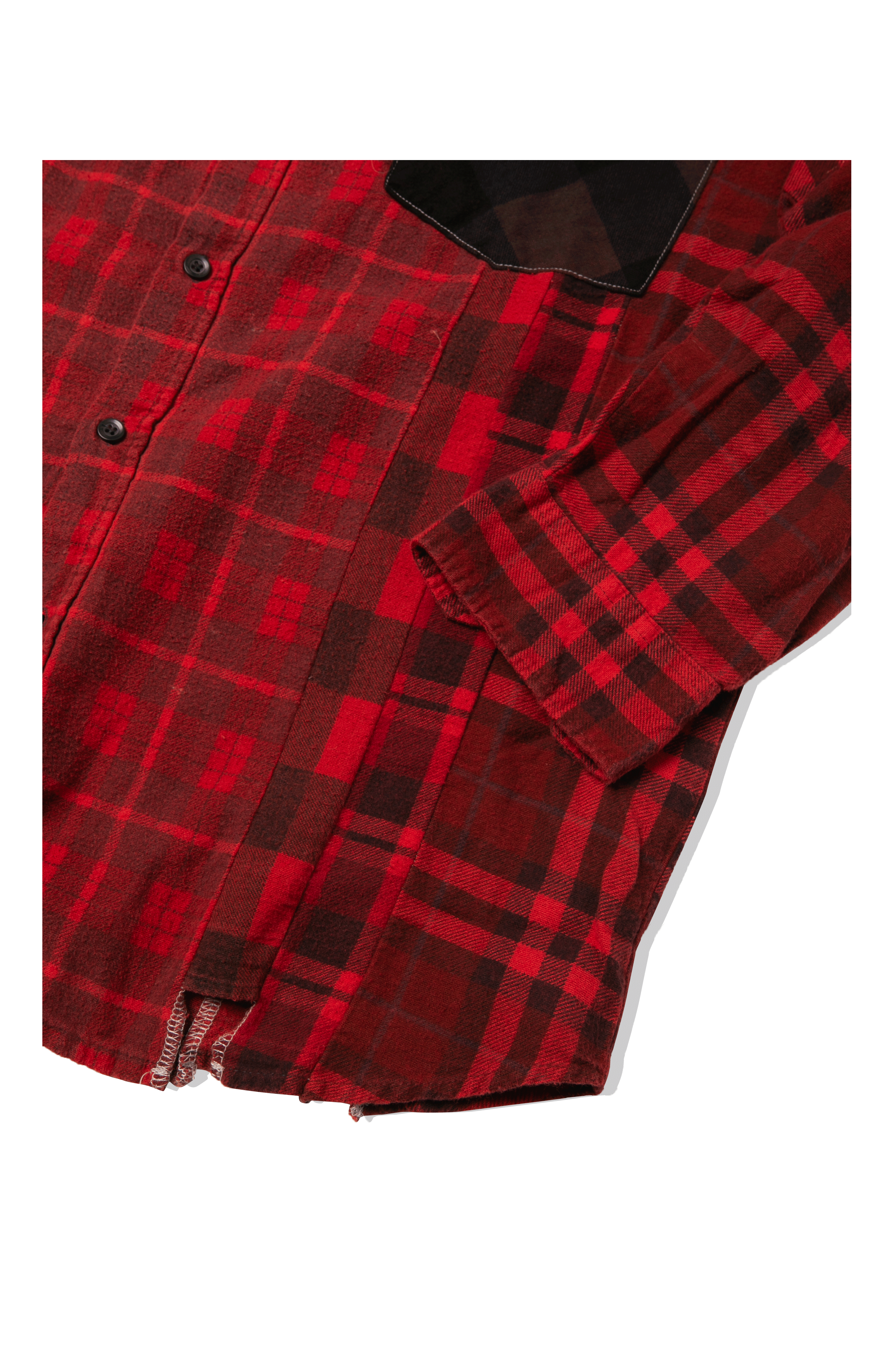 Flannel Shirt -> 7 Cuts Shirt / Over Dye