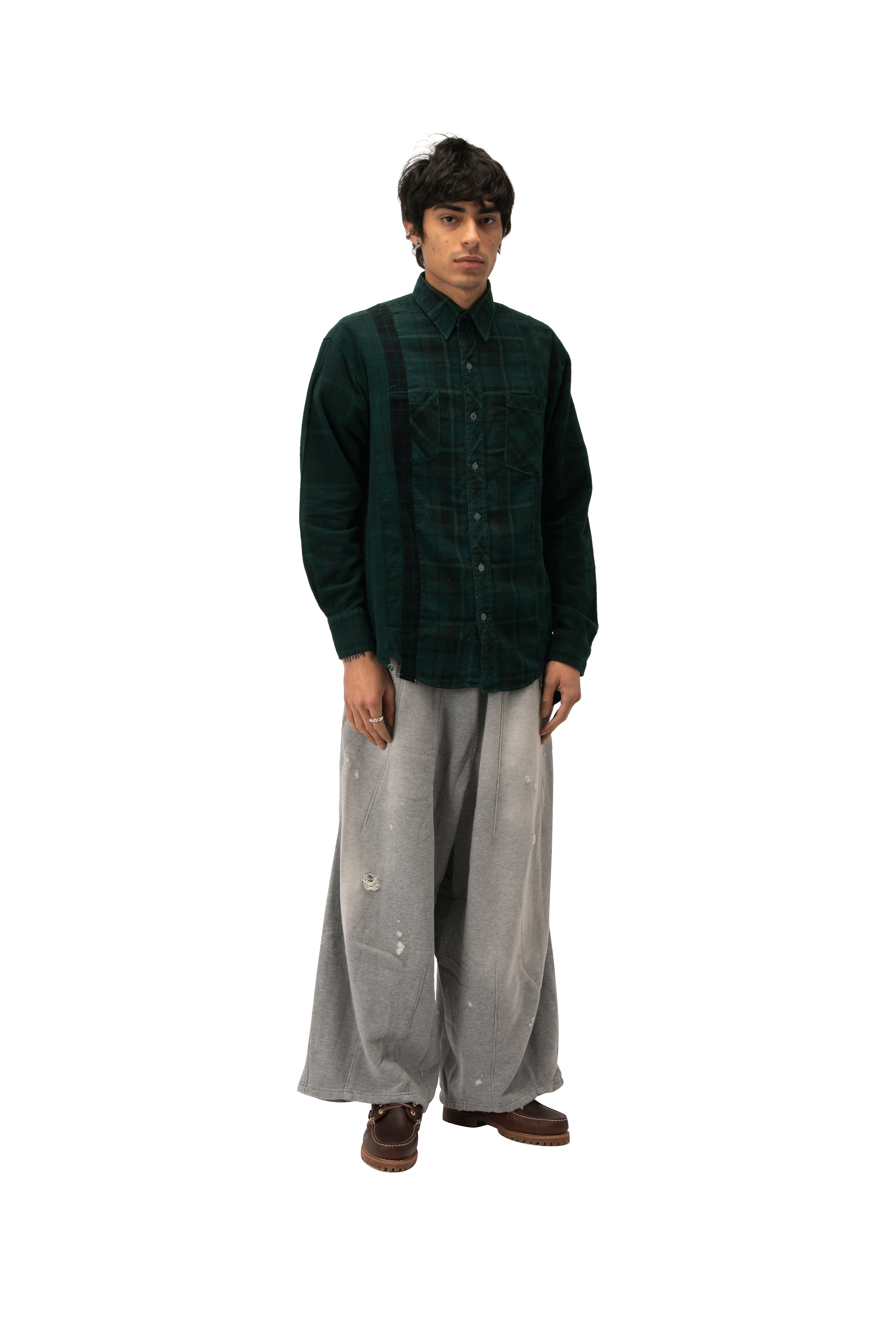 Flannel Shirt -> 7 Cuts Shirt / Over Dye