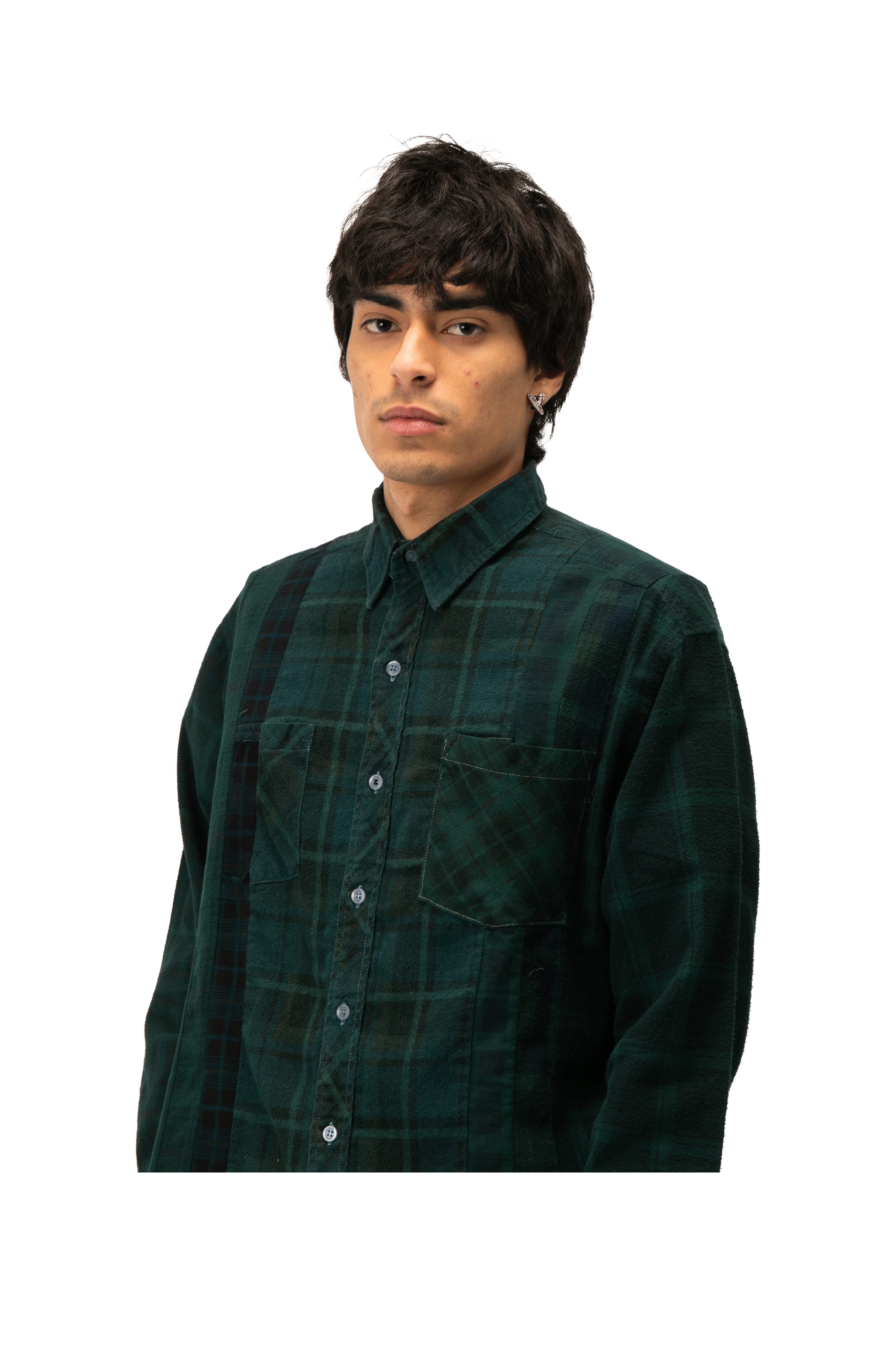 Flannel Shirt -> 7 Cuts Shirt / Over Dye
