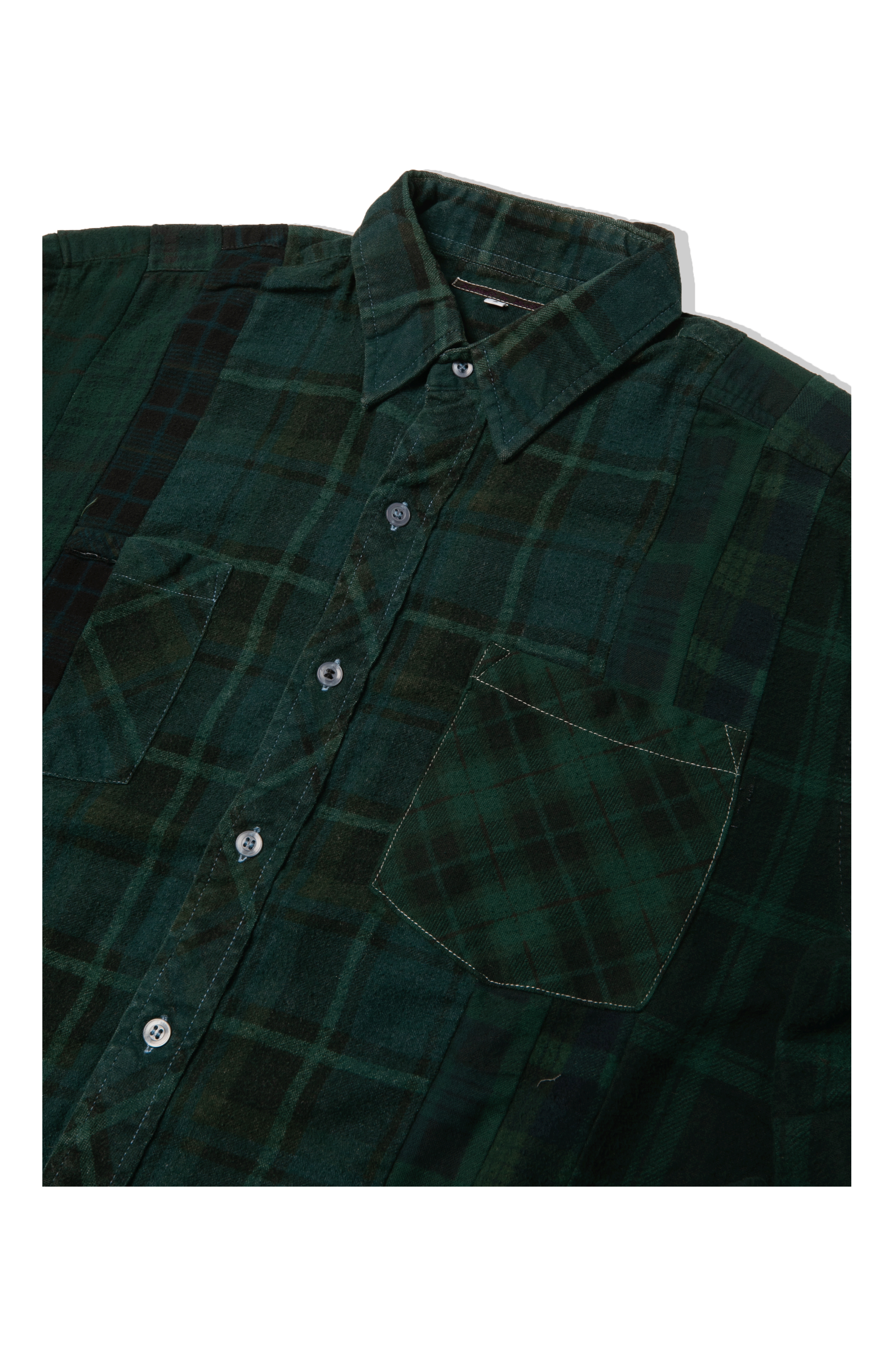 Flannel Shirt -> 7 Cuts Shirt / Over Dye