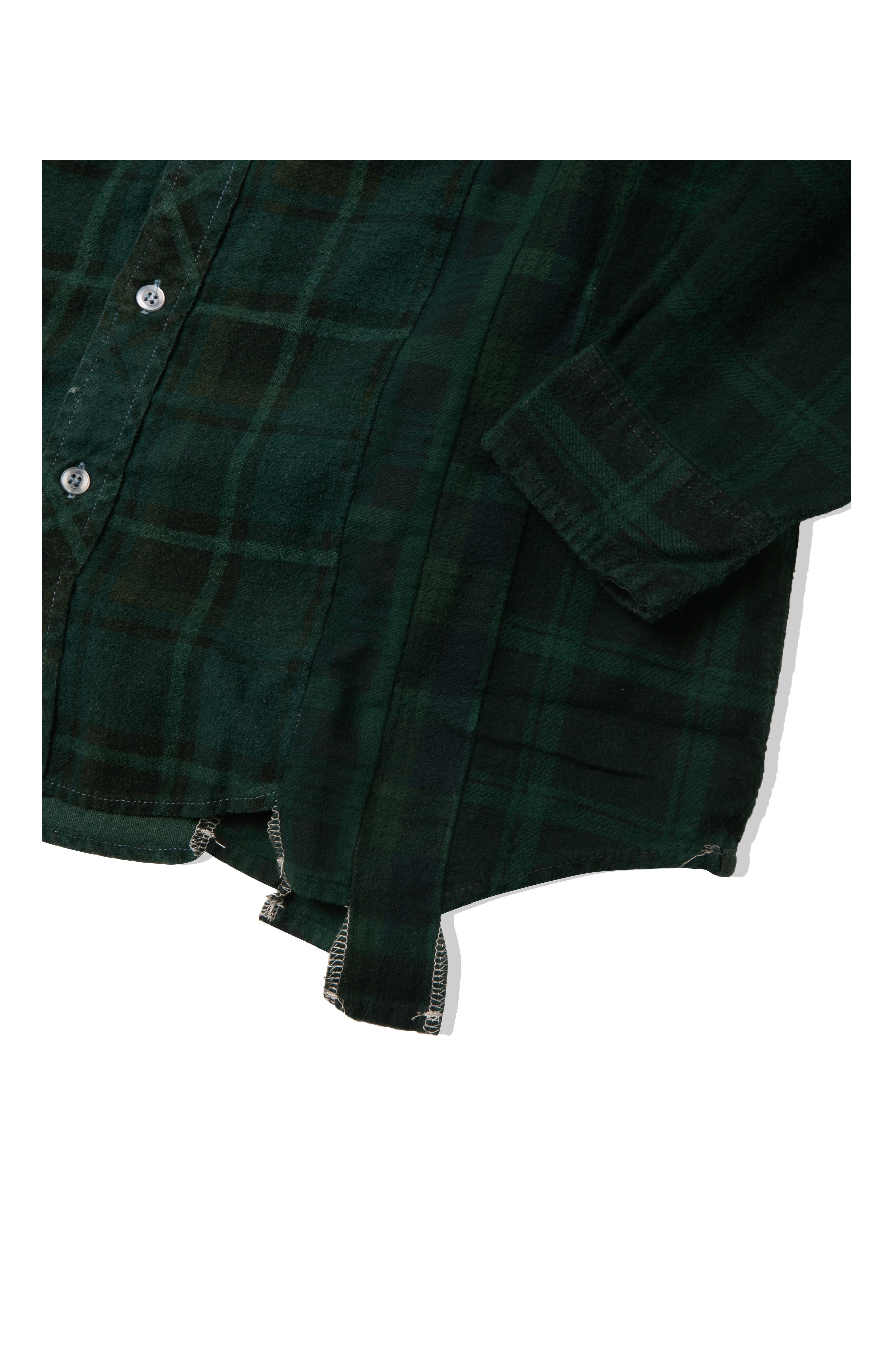 Flannel Shirt -> 7 Cuts Shirt / Over Dye
