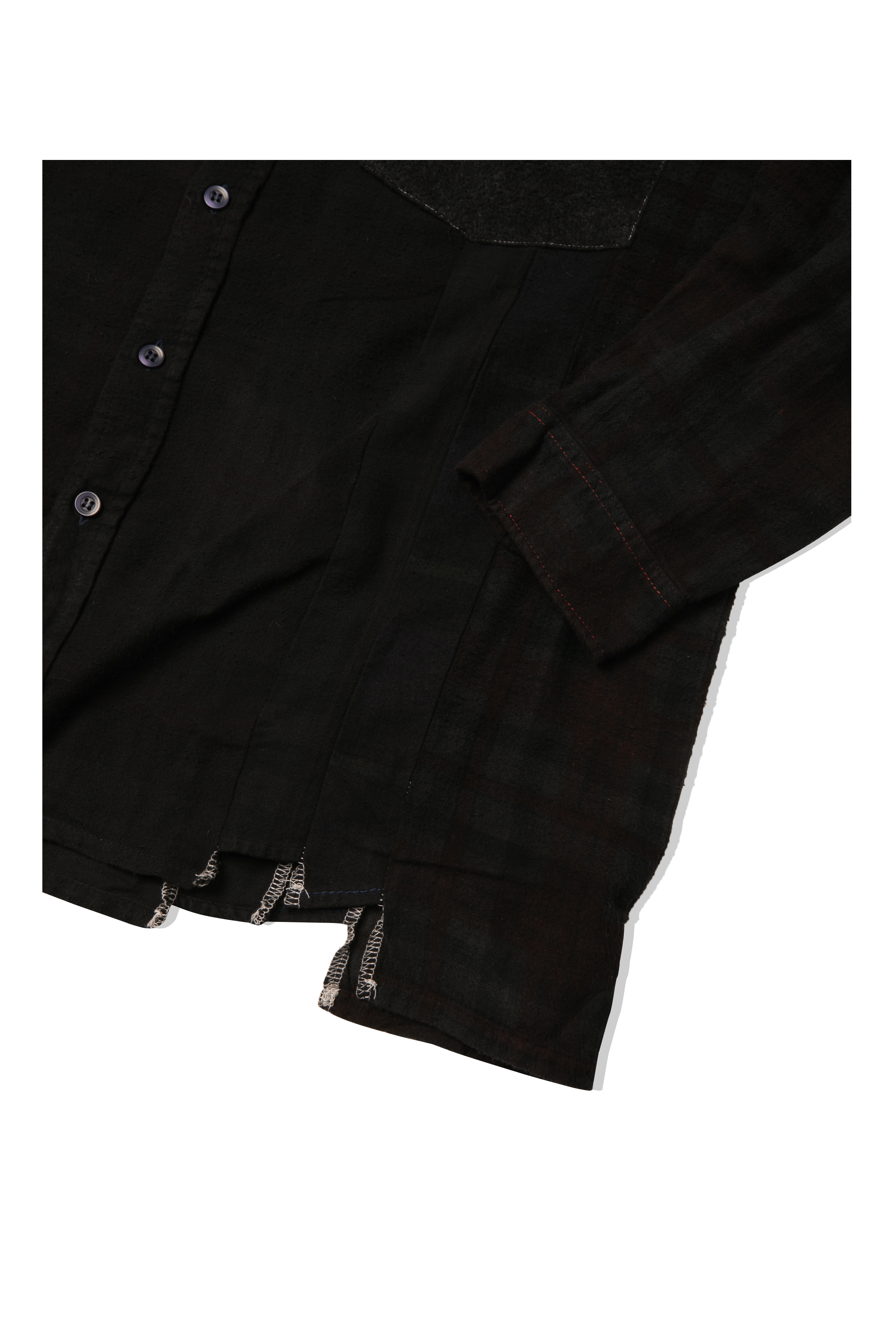 Flannel Shirt -> 7 Cuts Shirt / Over Dye